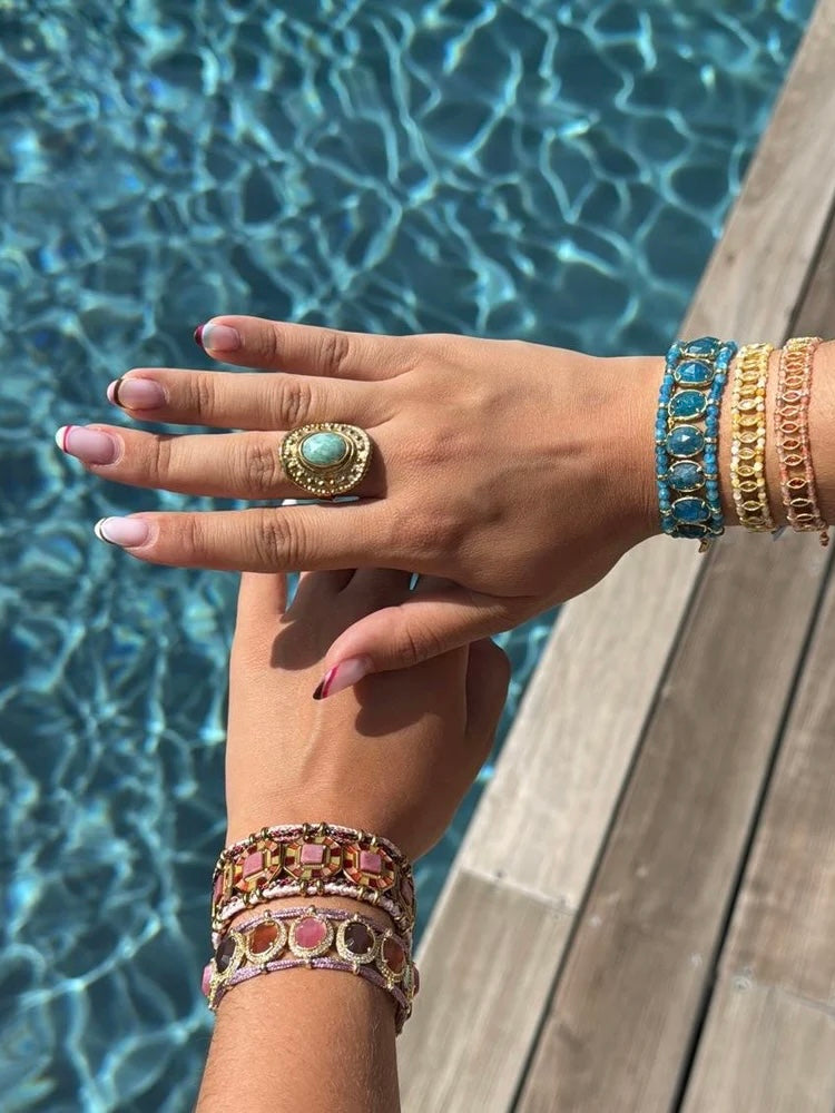 Talaia Bijoux Bagues Bague Loriana Blanche Bijoux