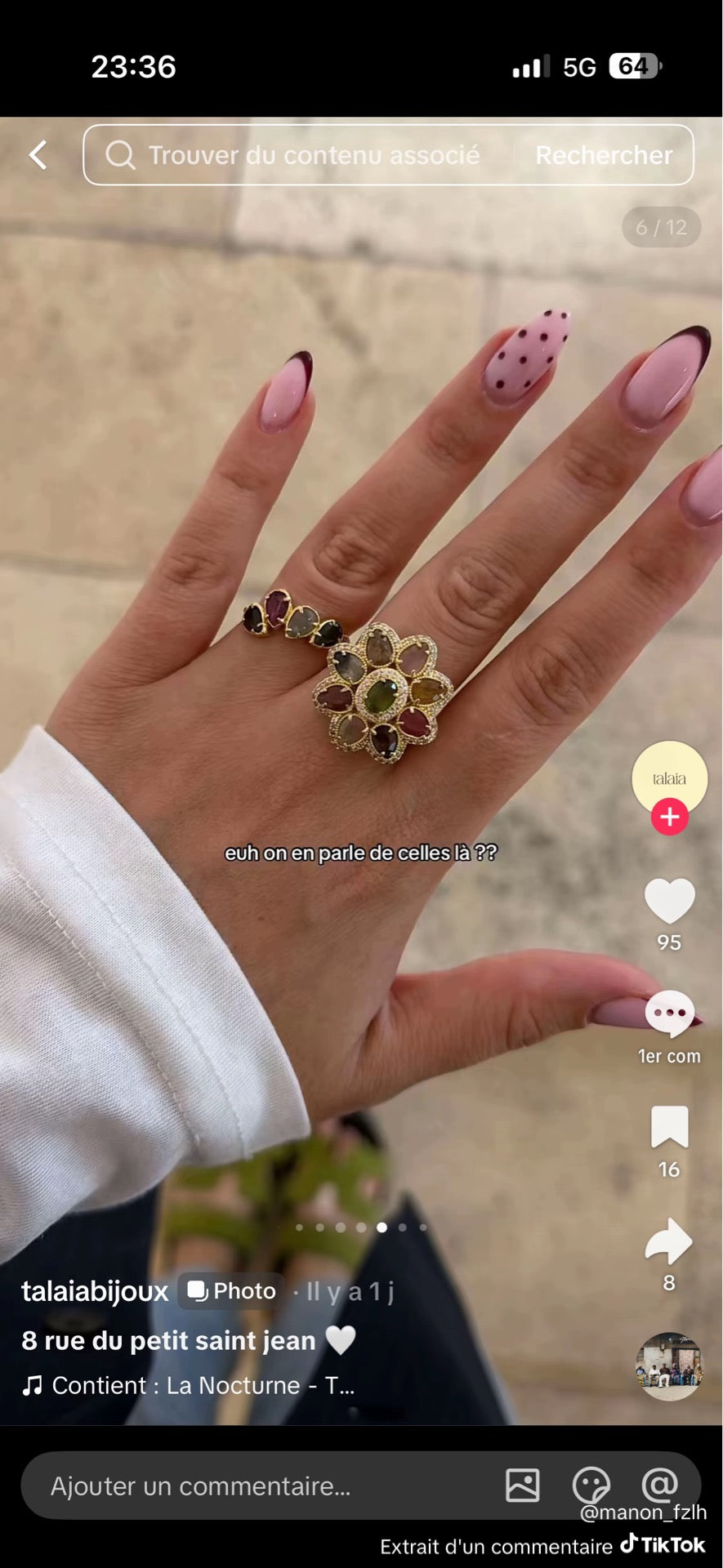 Talaia Bijoux BAGUE TIKTOK Bijoux