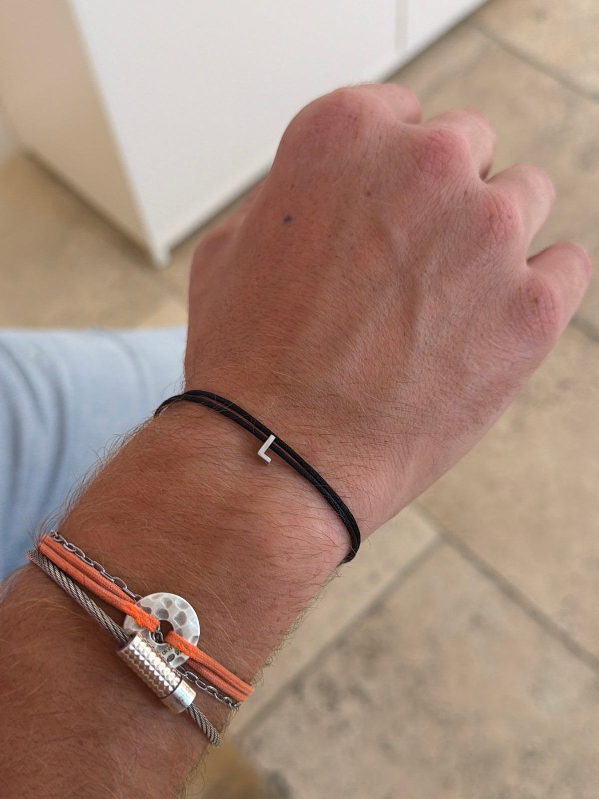 Talaia Bijoux Bracelet cordon initiale Bijoux