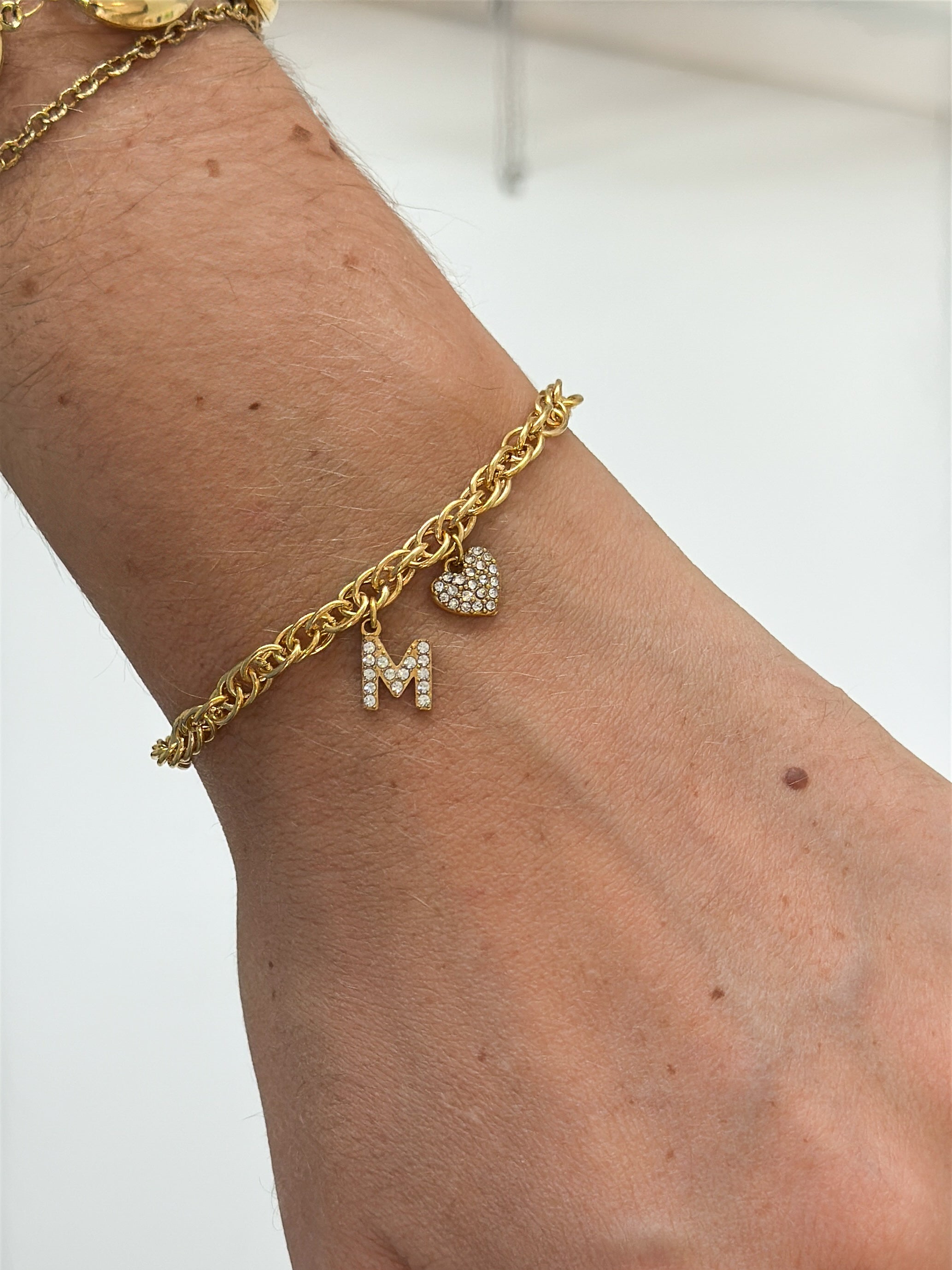 Talaia Bijoux Colliers Bracelet Initiale coeur Bijoux