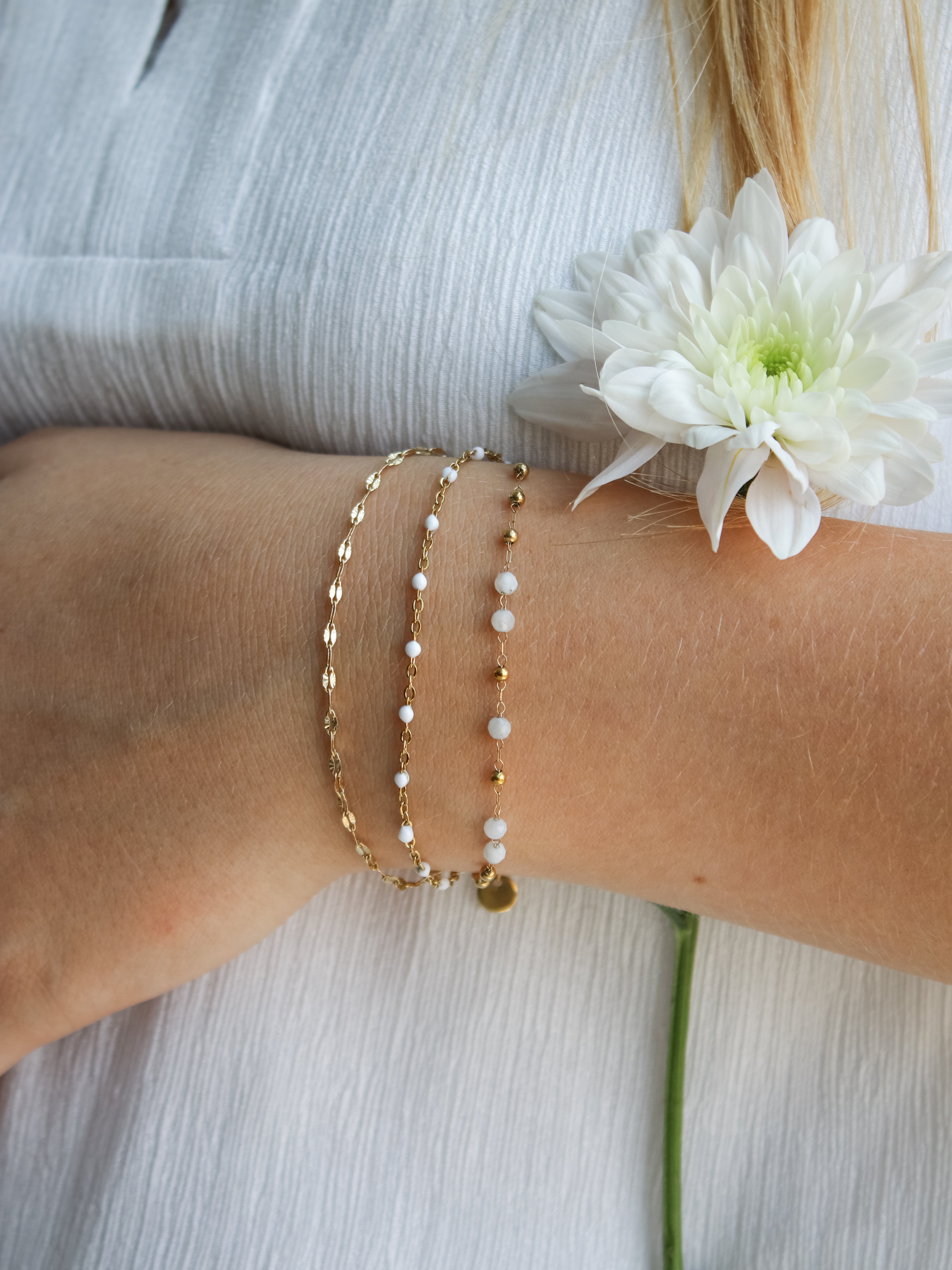 Talaia Bijoux Bracelets Bracelet Nolwenn Blanc Bijoux