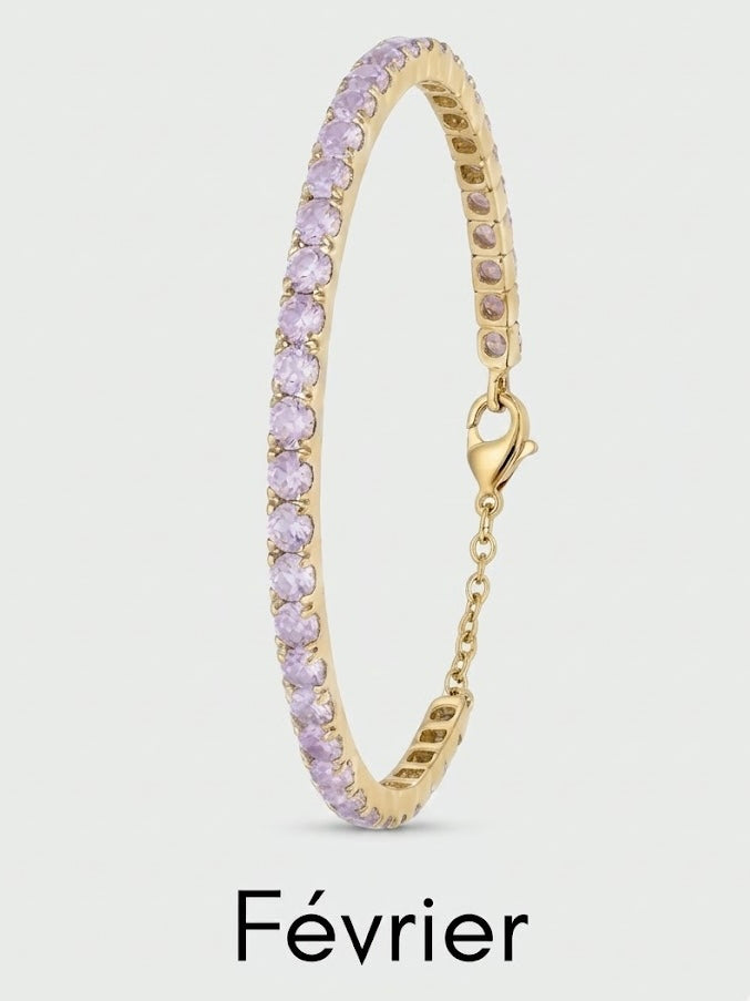 Talaia Bijoux Bagues Février Bracelet Pierre de naissance Bijoux