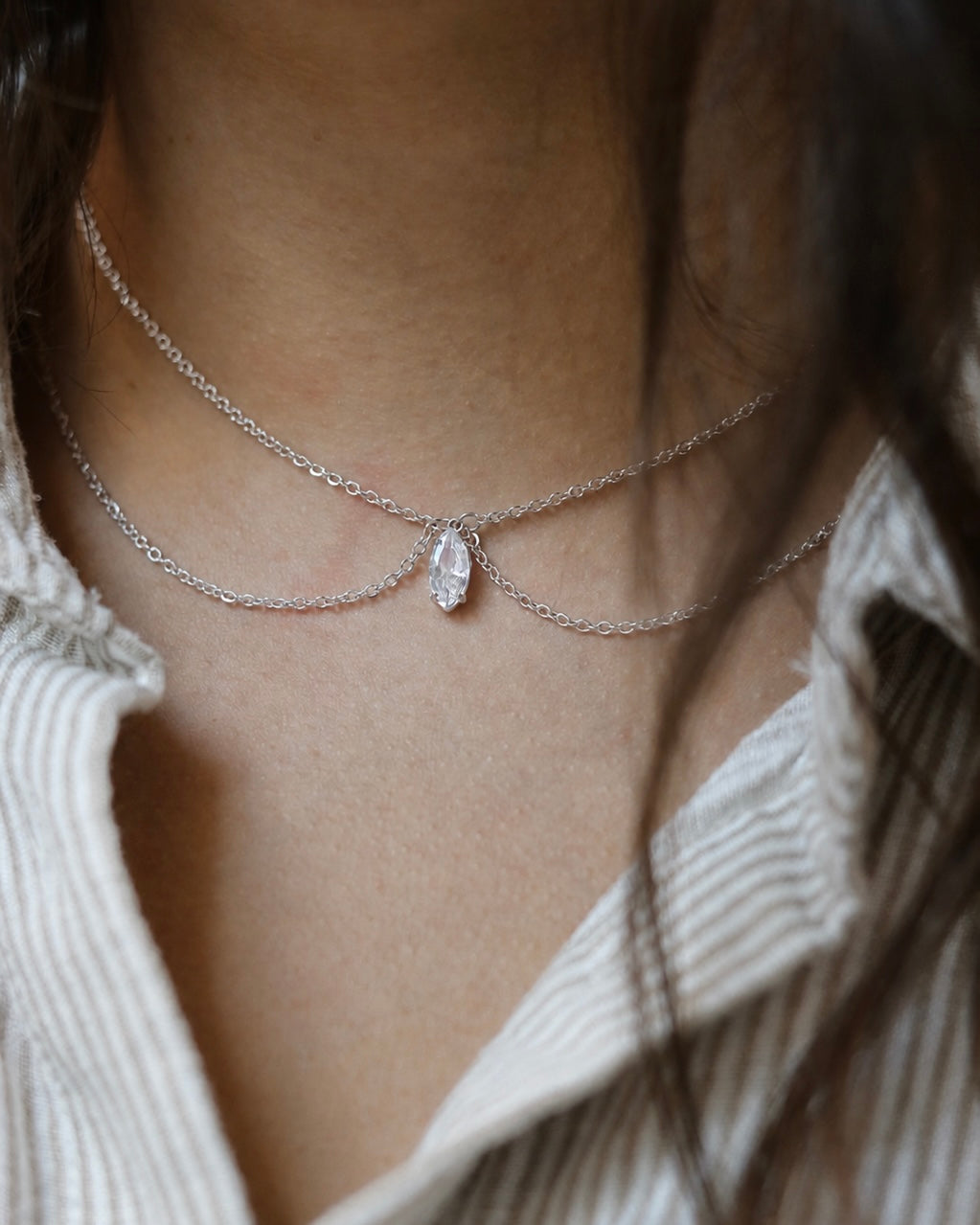 Talaia Bijoux Colliers Collier création ovale Bijoux