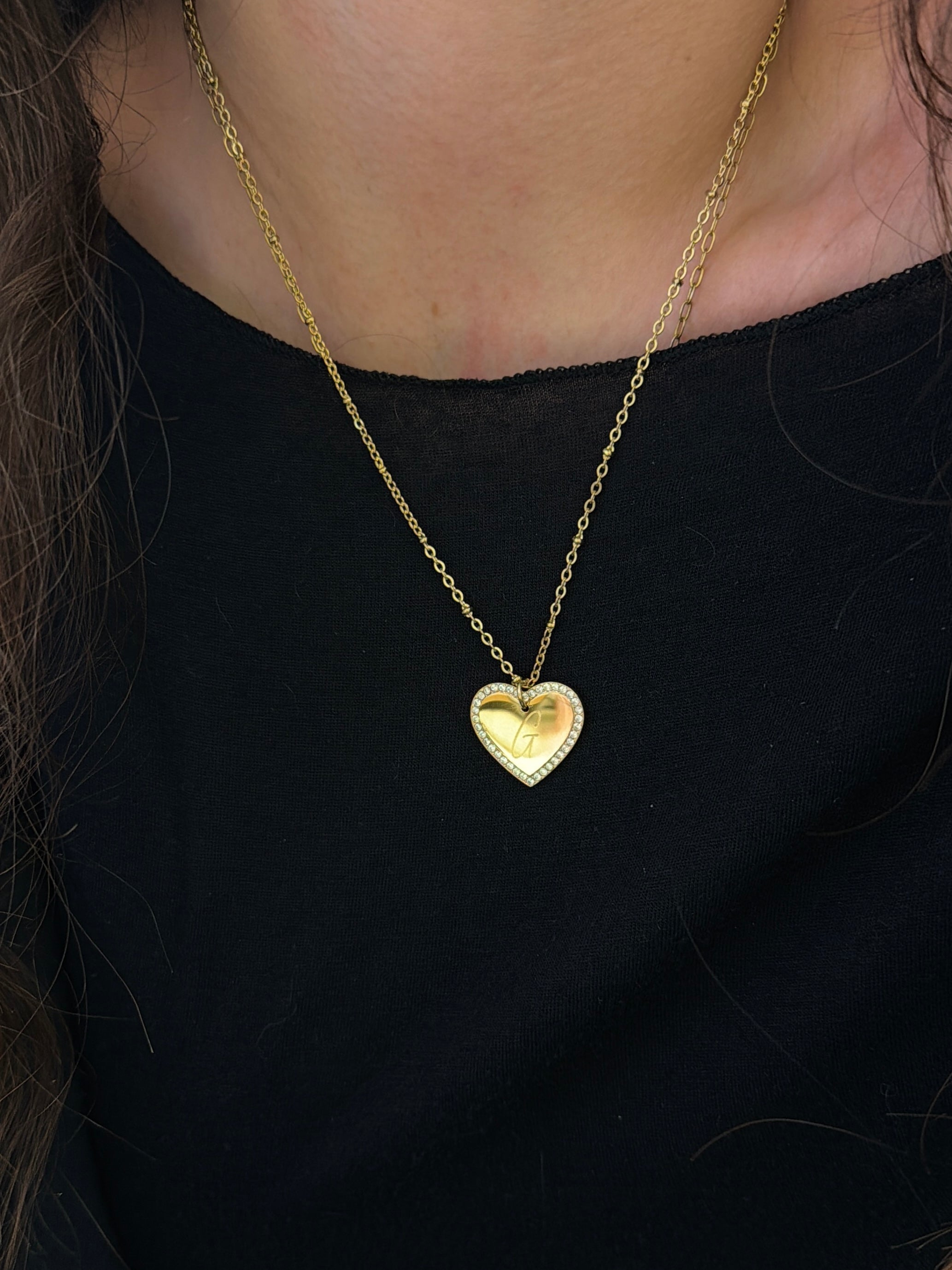 Talaia Bijoux Colliers Collier grand cœur Bijoux