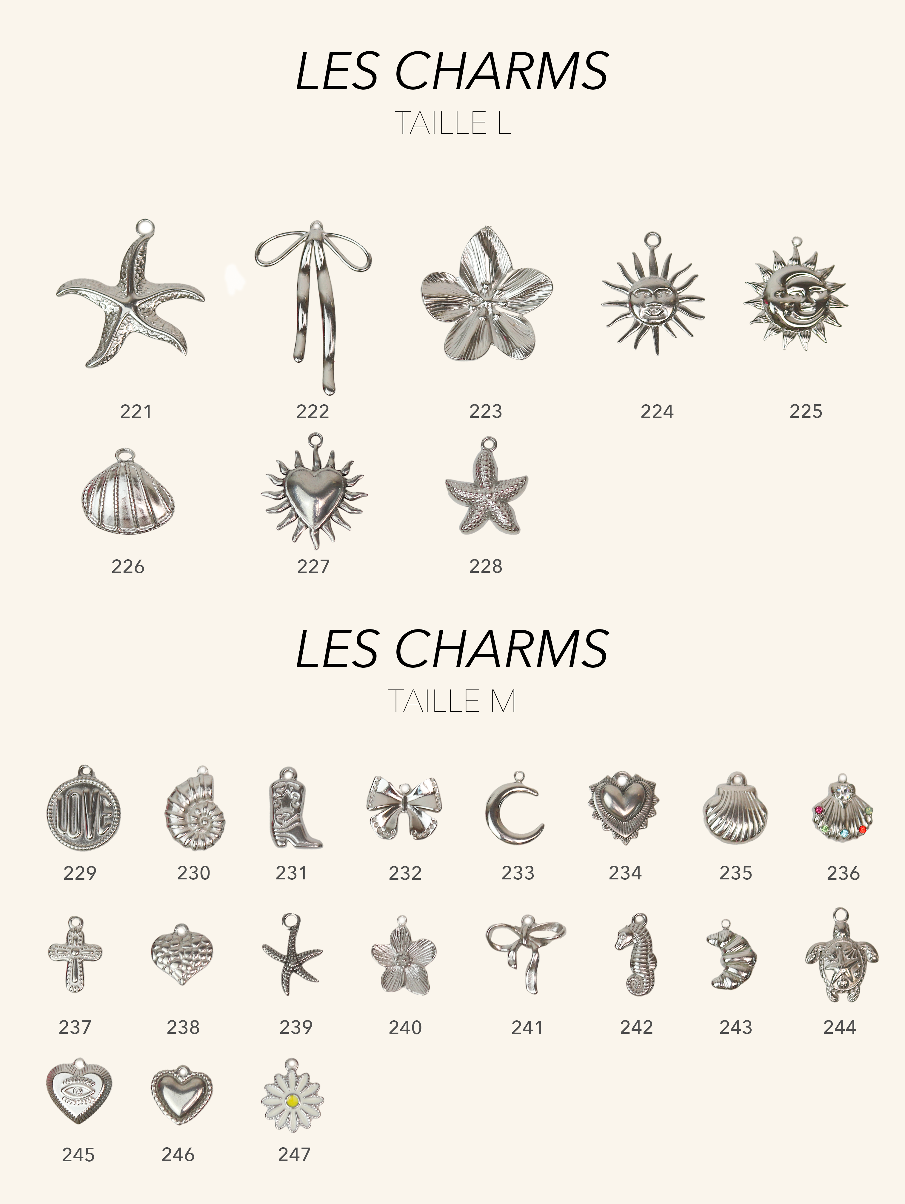 Talaia Bijoux Colliers 1 charms / Argenté Collier Ina Bijoux