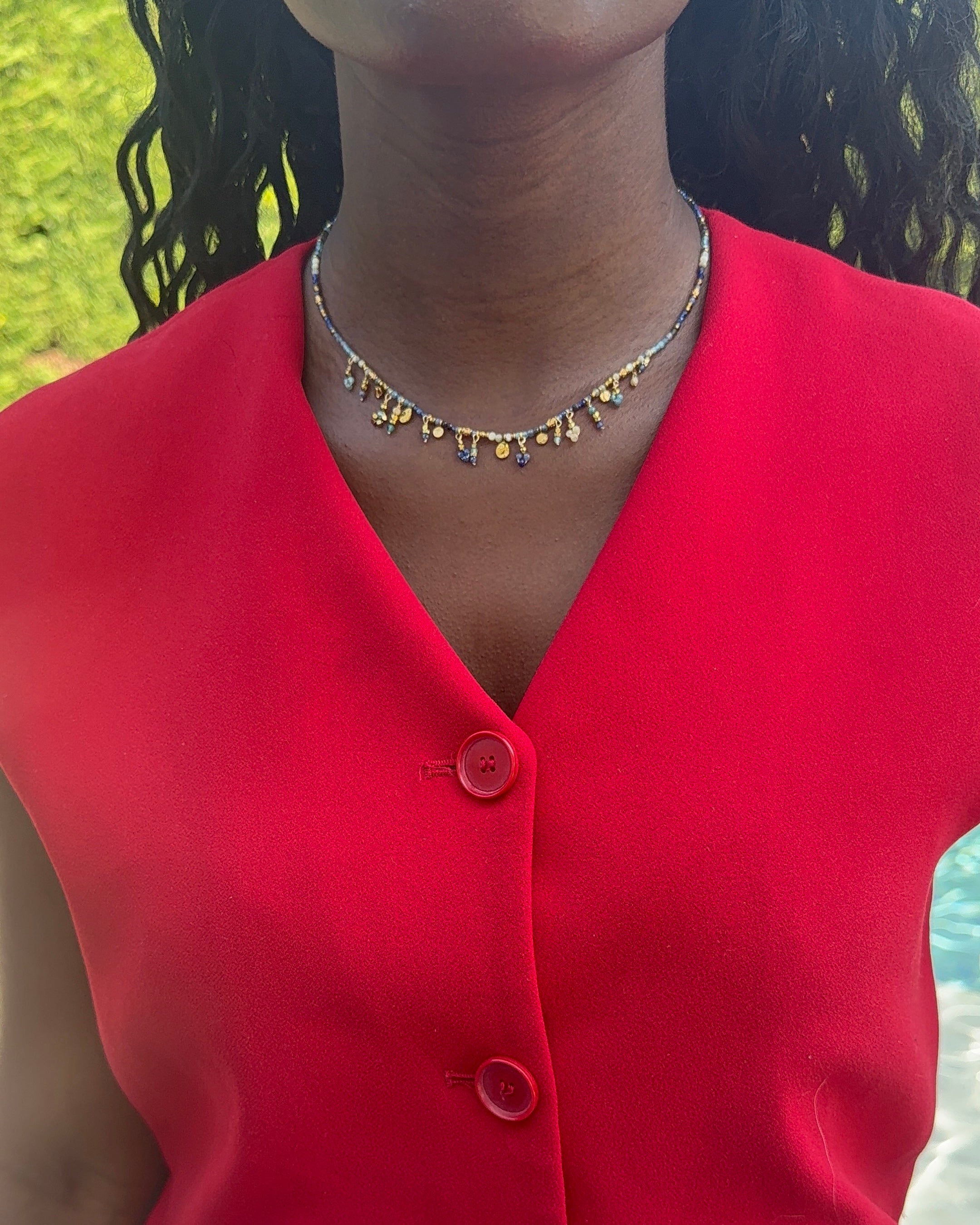 Talaia Bijoux Colliers Collier Isis Bleu Bijoux