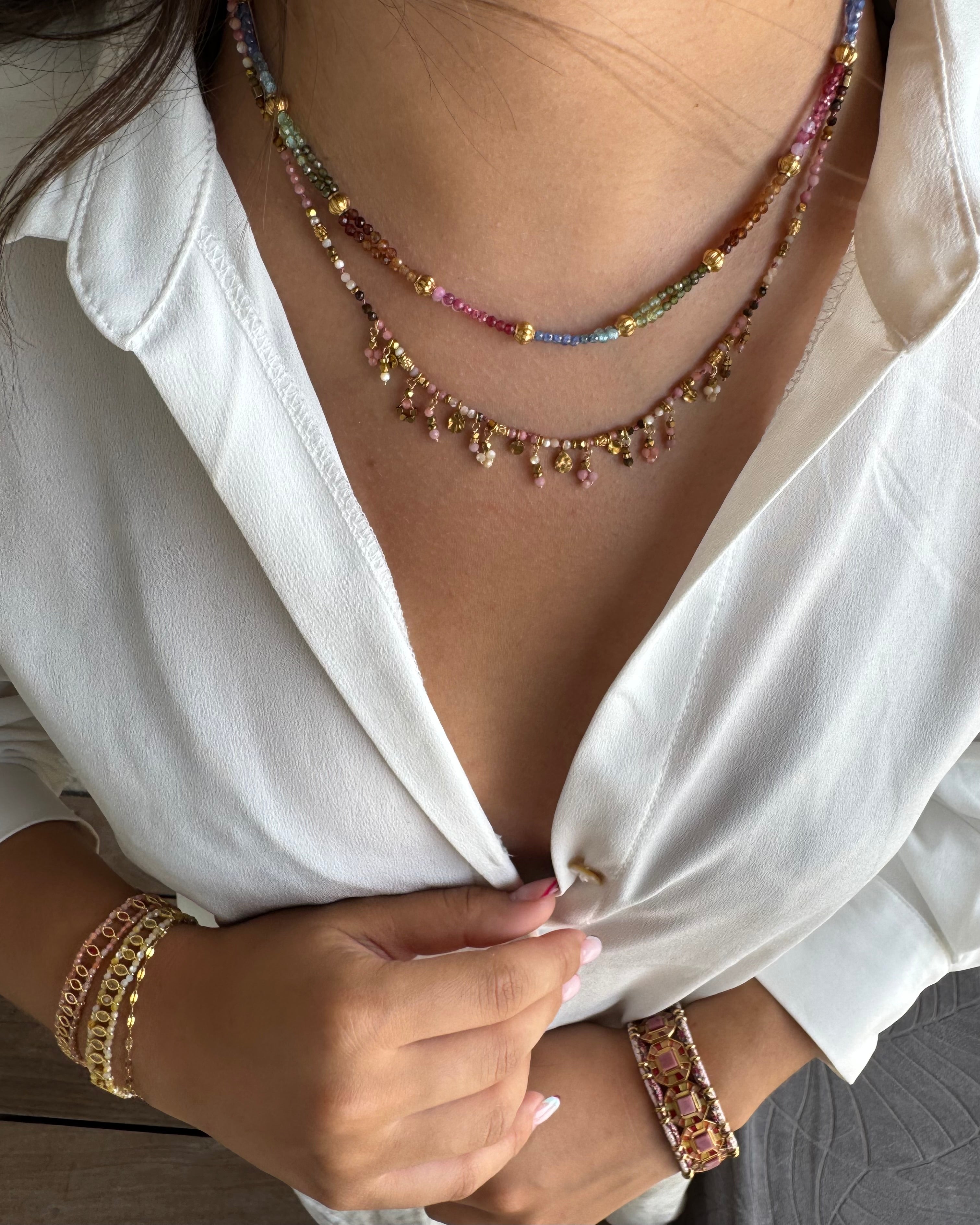 Talaia Bijoux Colliers Collier Isis Rose Bijoux