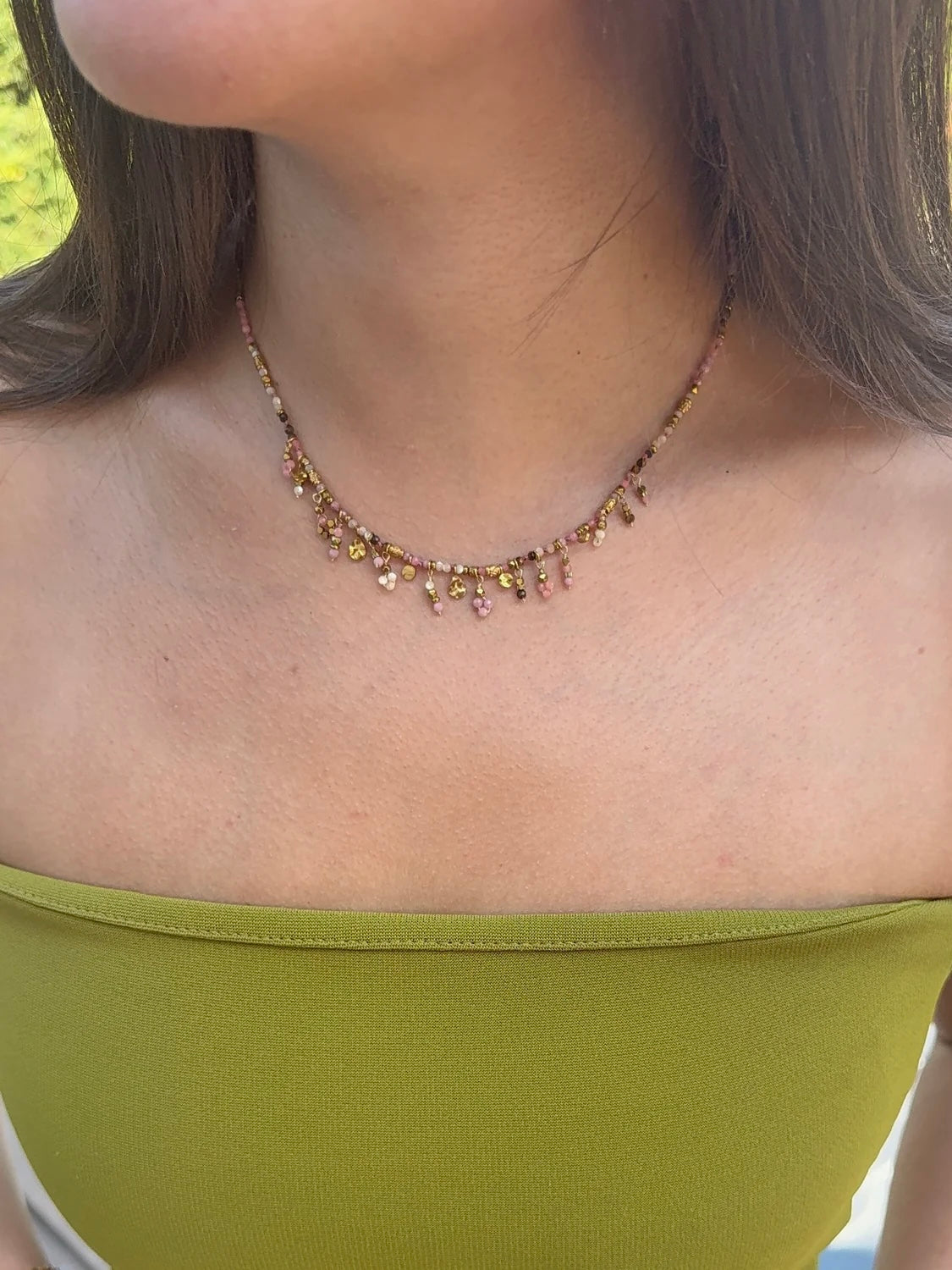 Talaia Bijoux Colliers Collier Isis Rose Bijoux