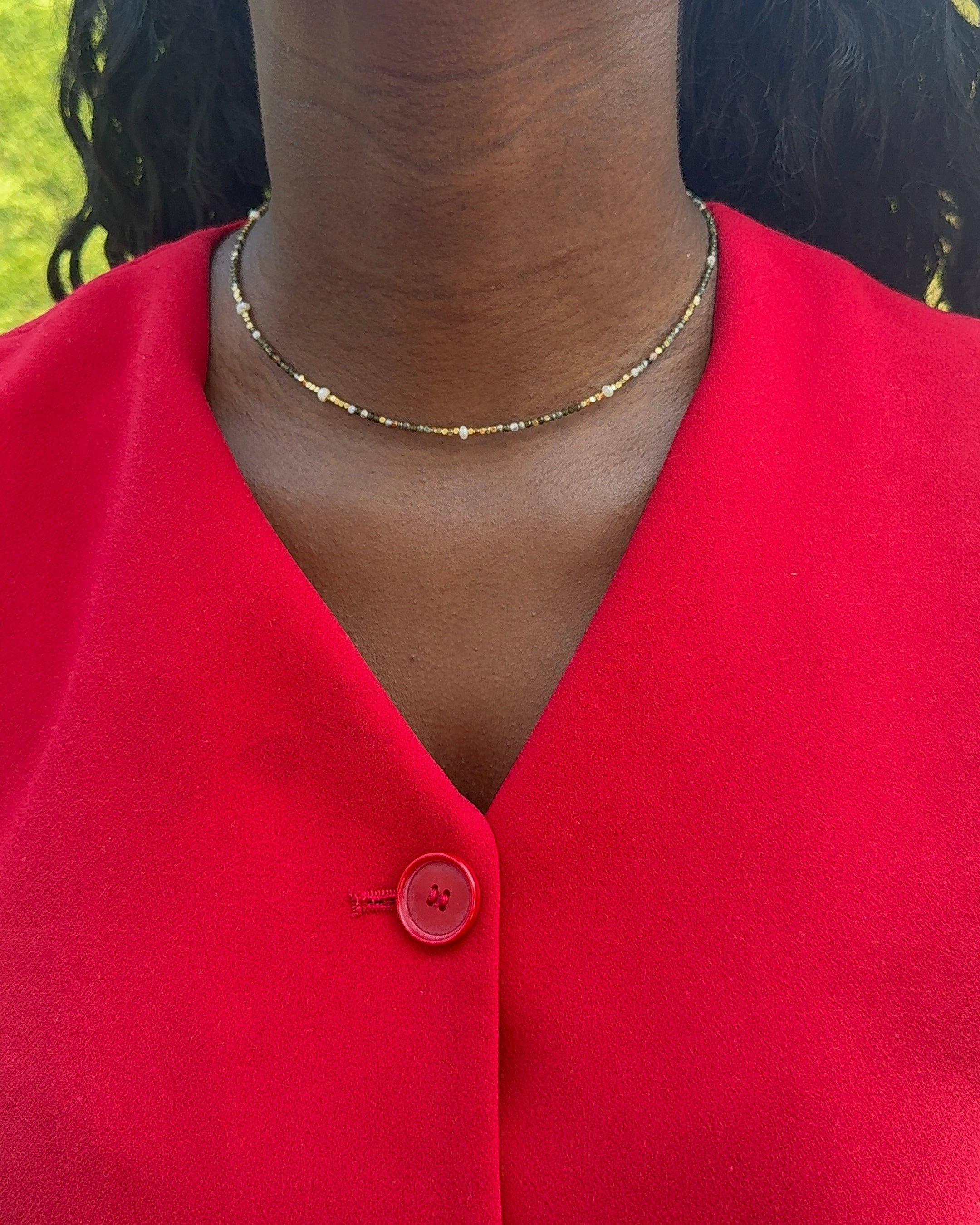 Talaia Bijoux Colliers Collier Lilou vert Bijoux
