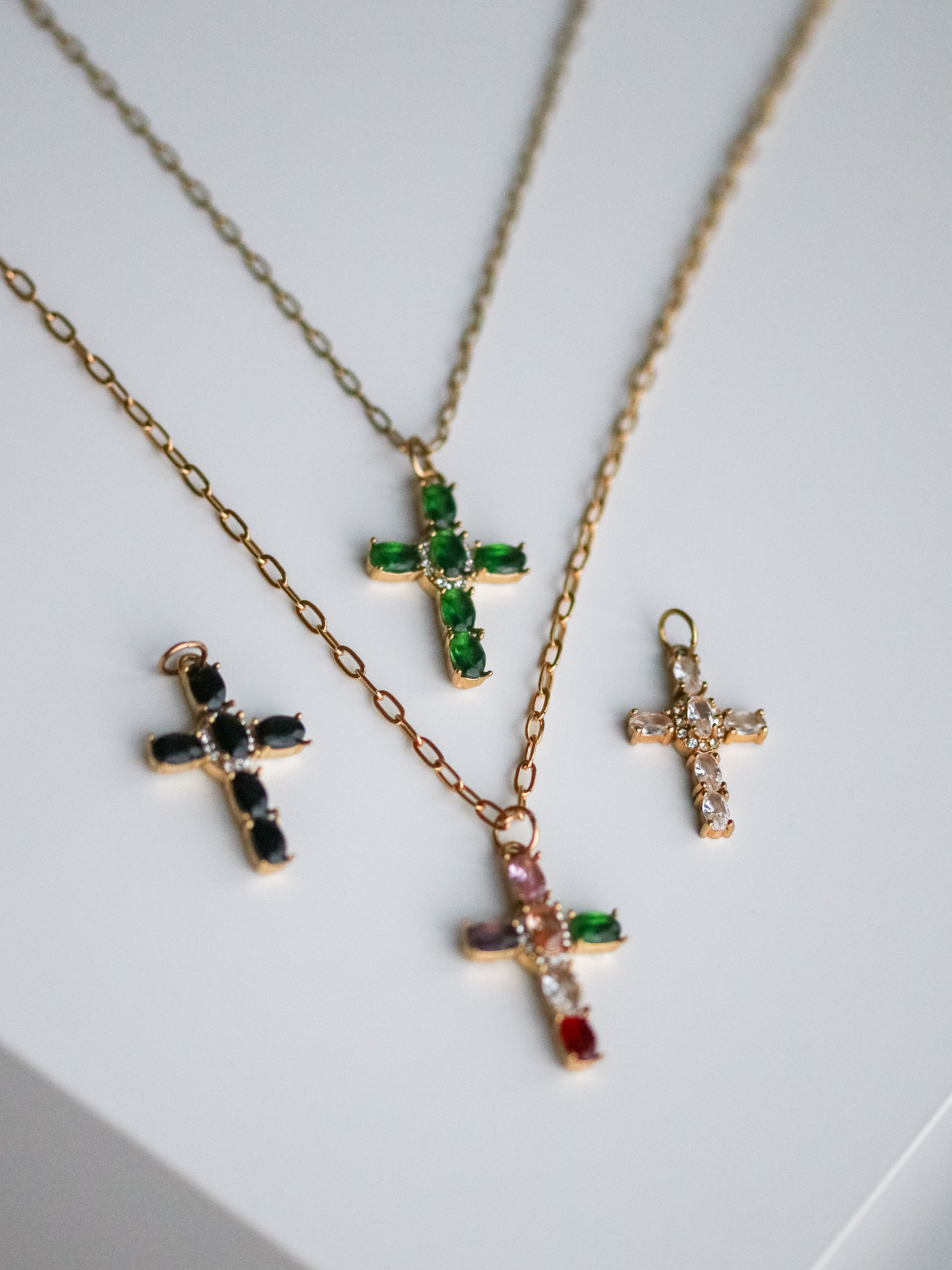 Talaia Bijoux Colliers Collier long Croix noire Bijoux