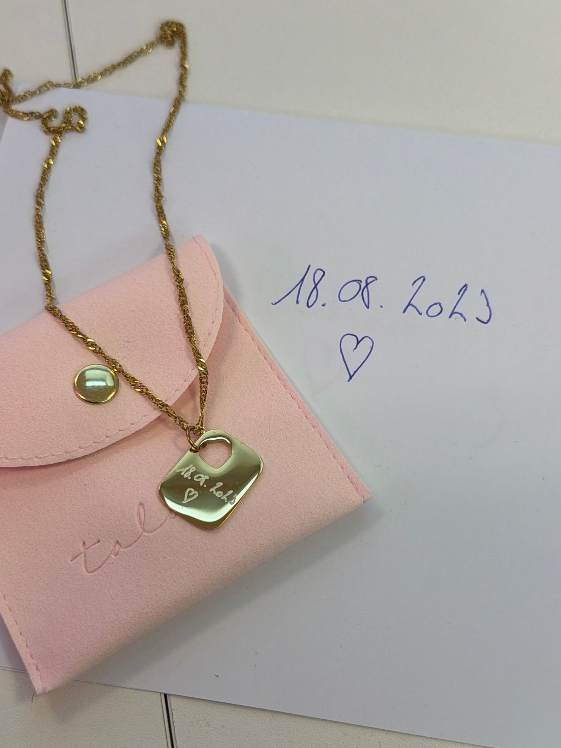 Talaia Bijoux Colliers Collier Love - Votre dessin/ecriture/photo Bijoux