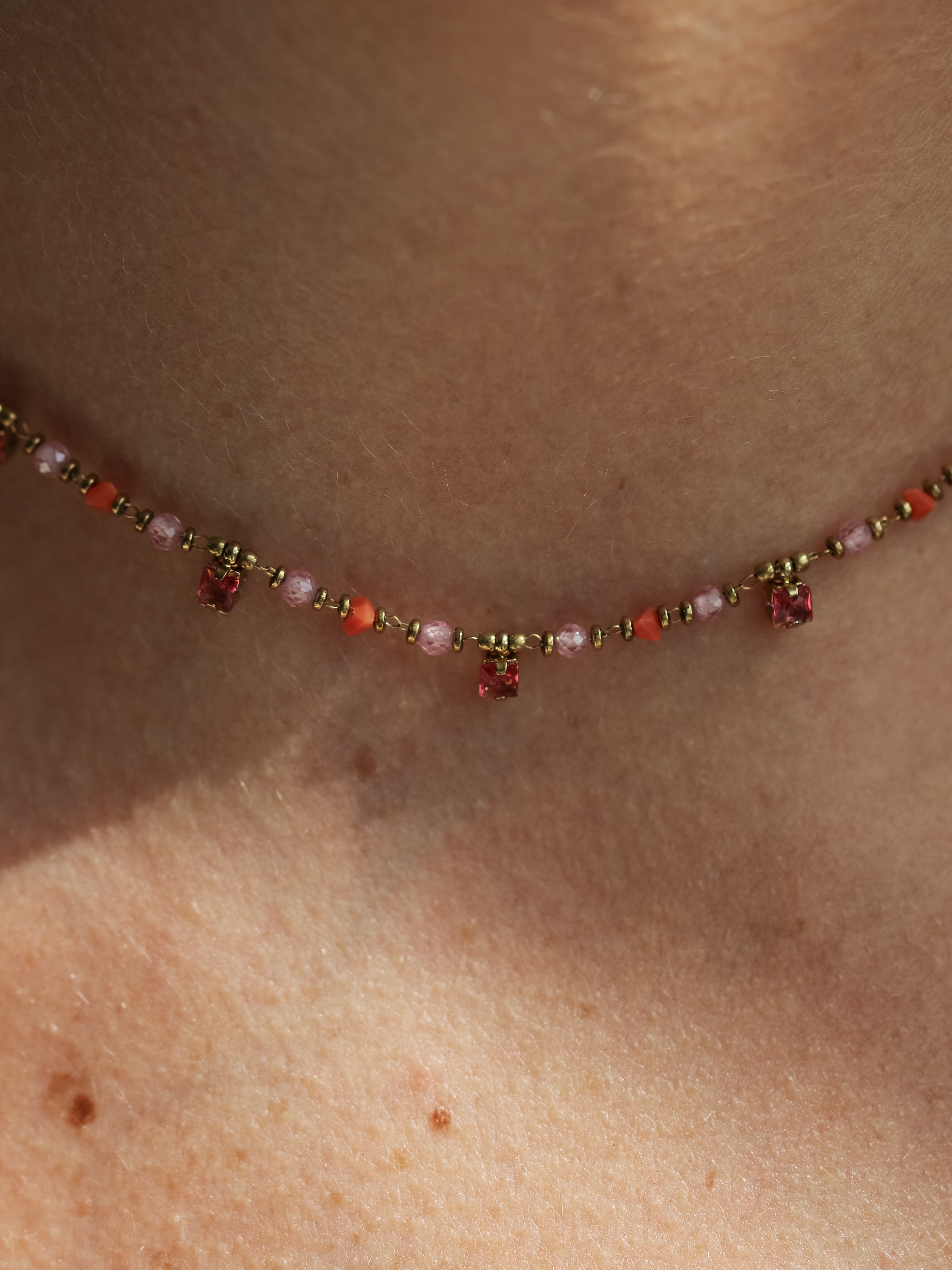 Talaia Bijoux Colliers Collier Savannah rose (6) Bijoux