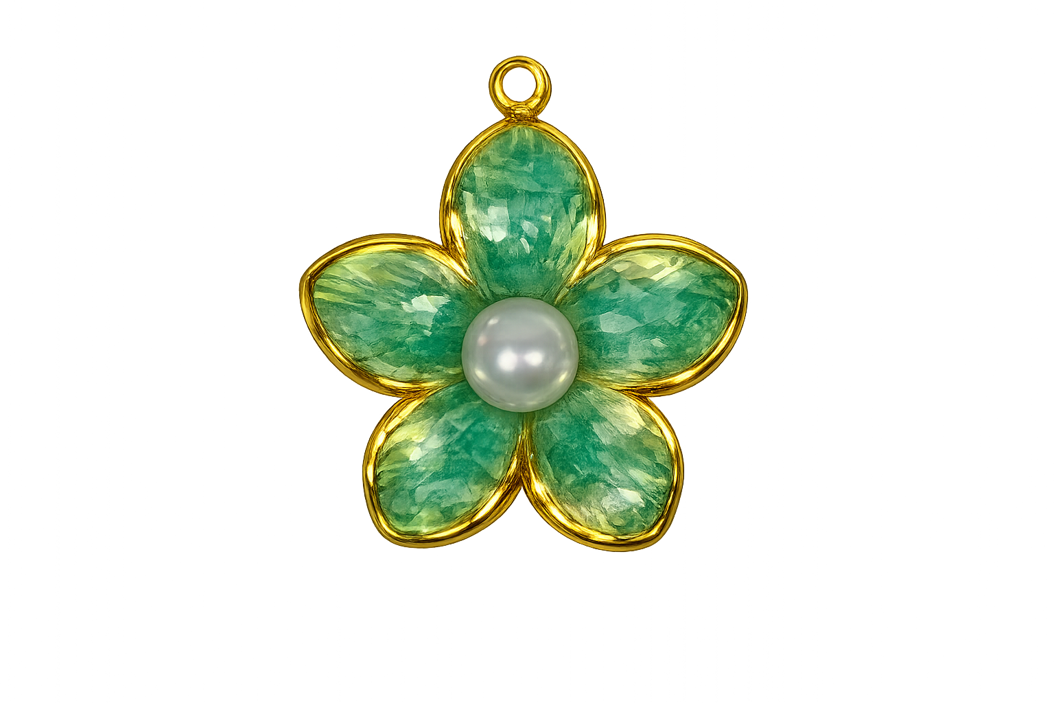Talaia Bijoux Fleur verte M Bijoux