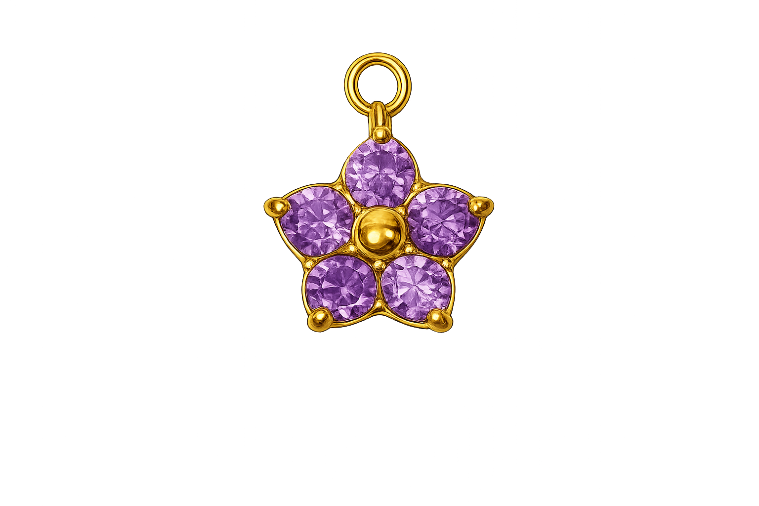 Talaia Bijoux Fleur violette XS Bijoux