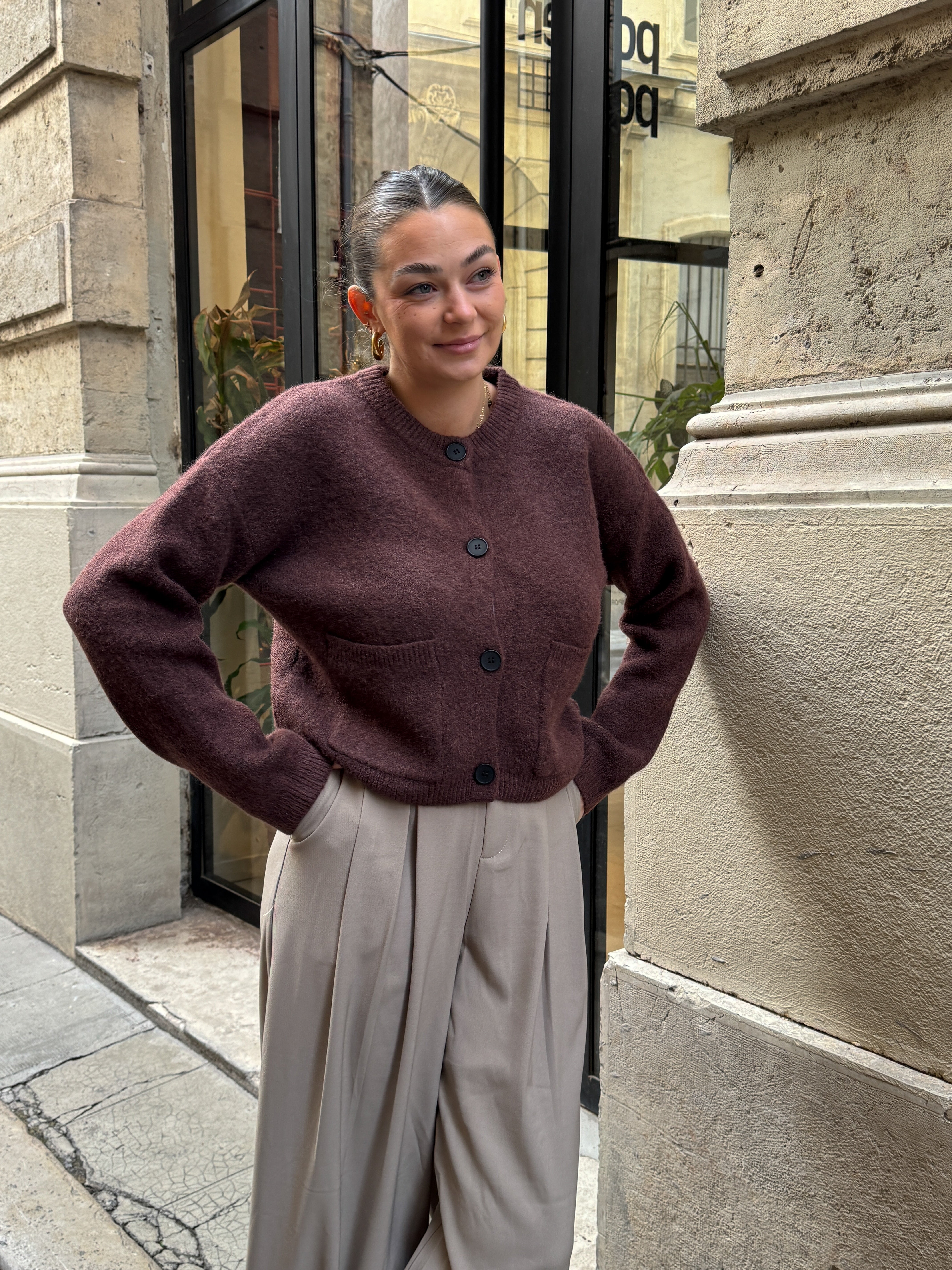 Talaia Bijoux Gilet Mailys choco Bijoux