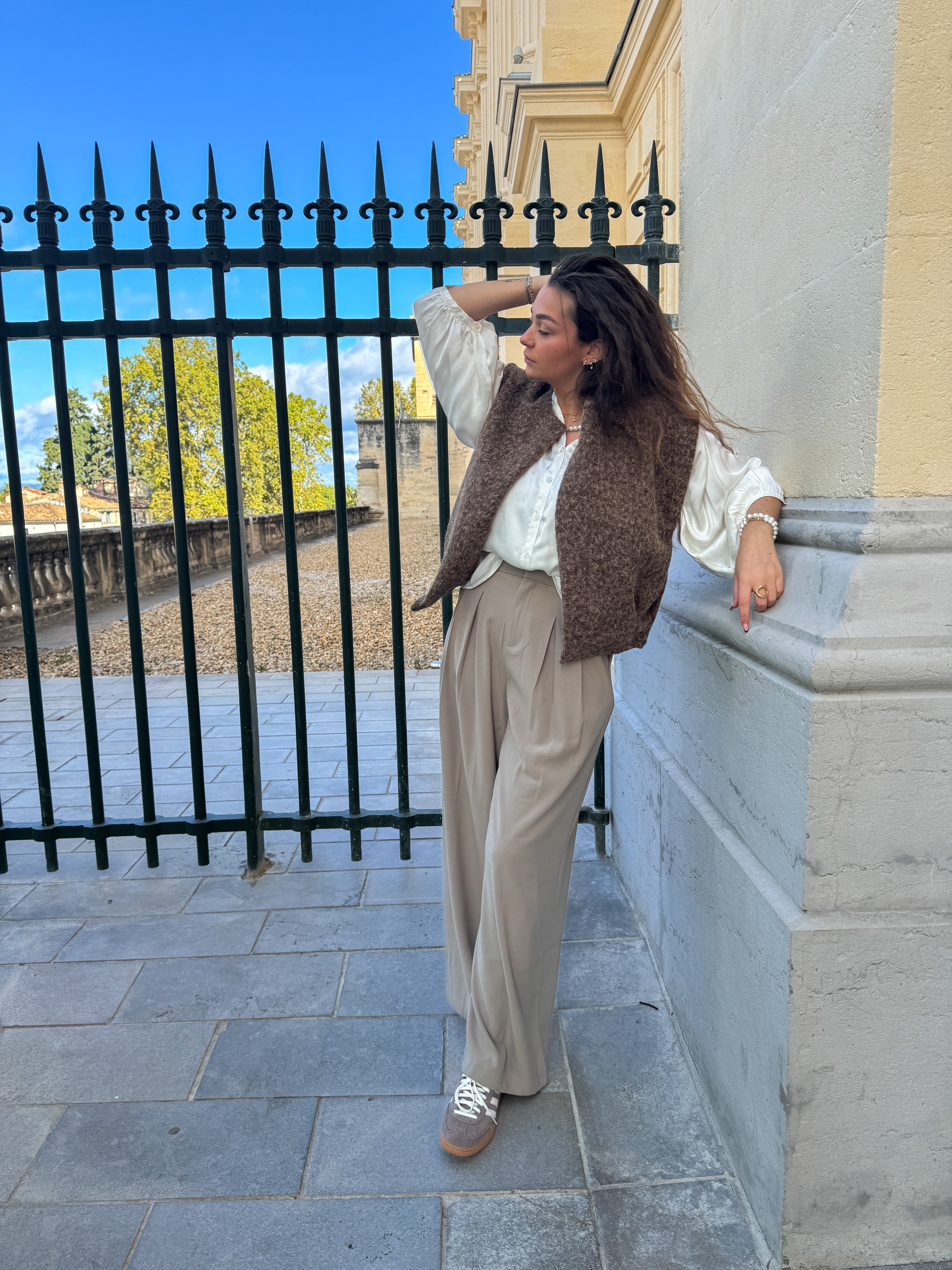 Talaia Bijoux Pantalon Alizée taupe Bijoux