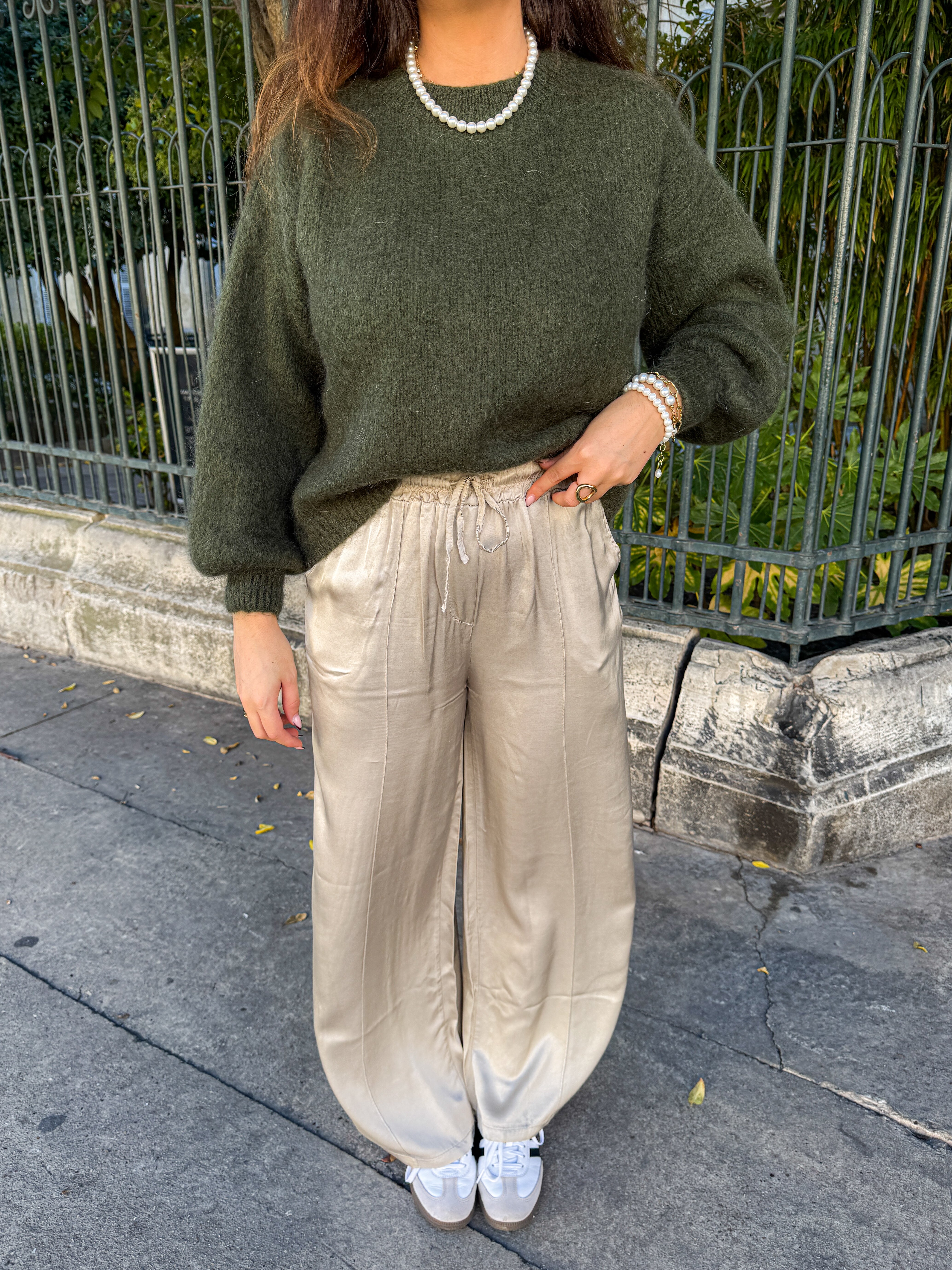 Talaia Bijoux Pantalon Inara beige Bijoux