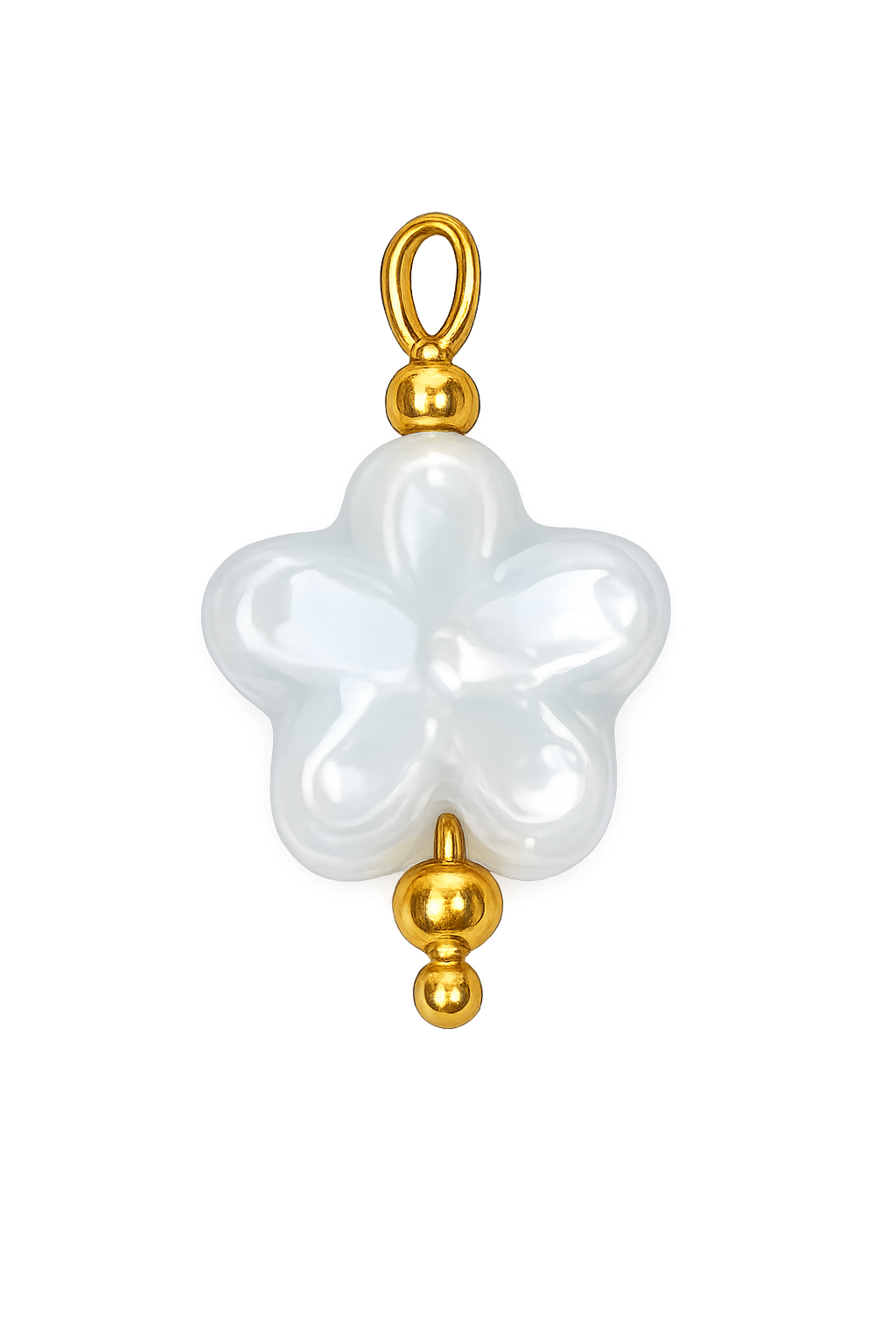 Talaia Bijoux Perle fleur bleu clair S Bijoux