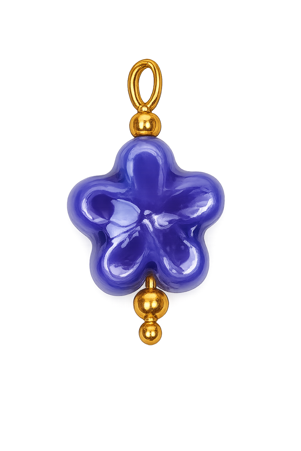 Talaia Bijoux Perle fleur bleu foncé S Bijoux