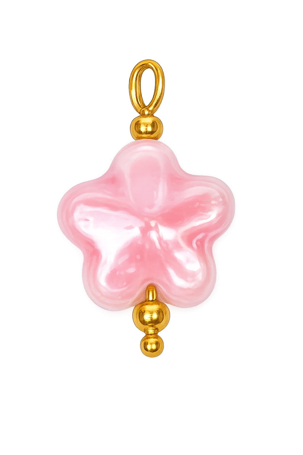 Talaia Bijoux Perle fleur rose S Bijoux