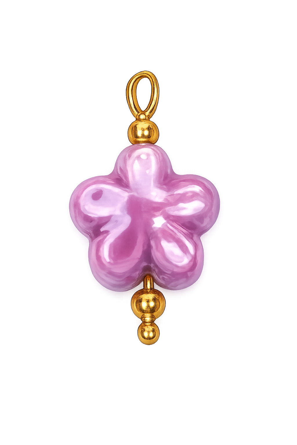 Talaia Bijoux Perle fleur violette S Bijoux