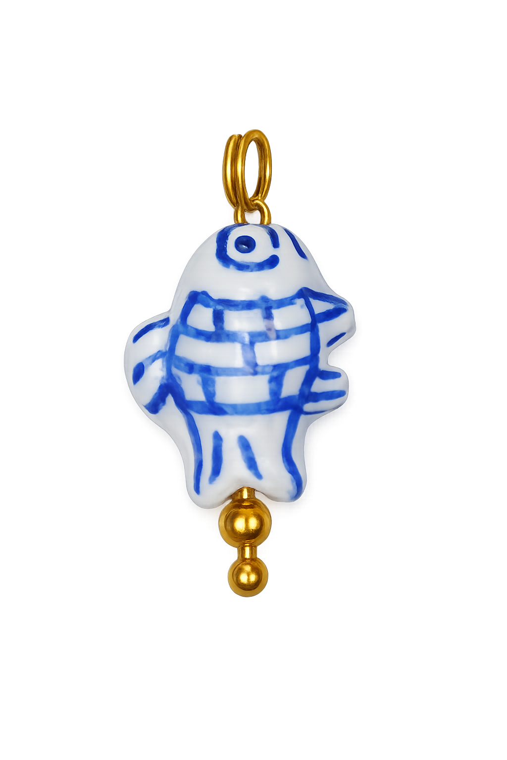 Talaia Bijoux Poisson blanc/bleu M Bijoux