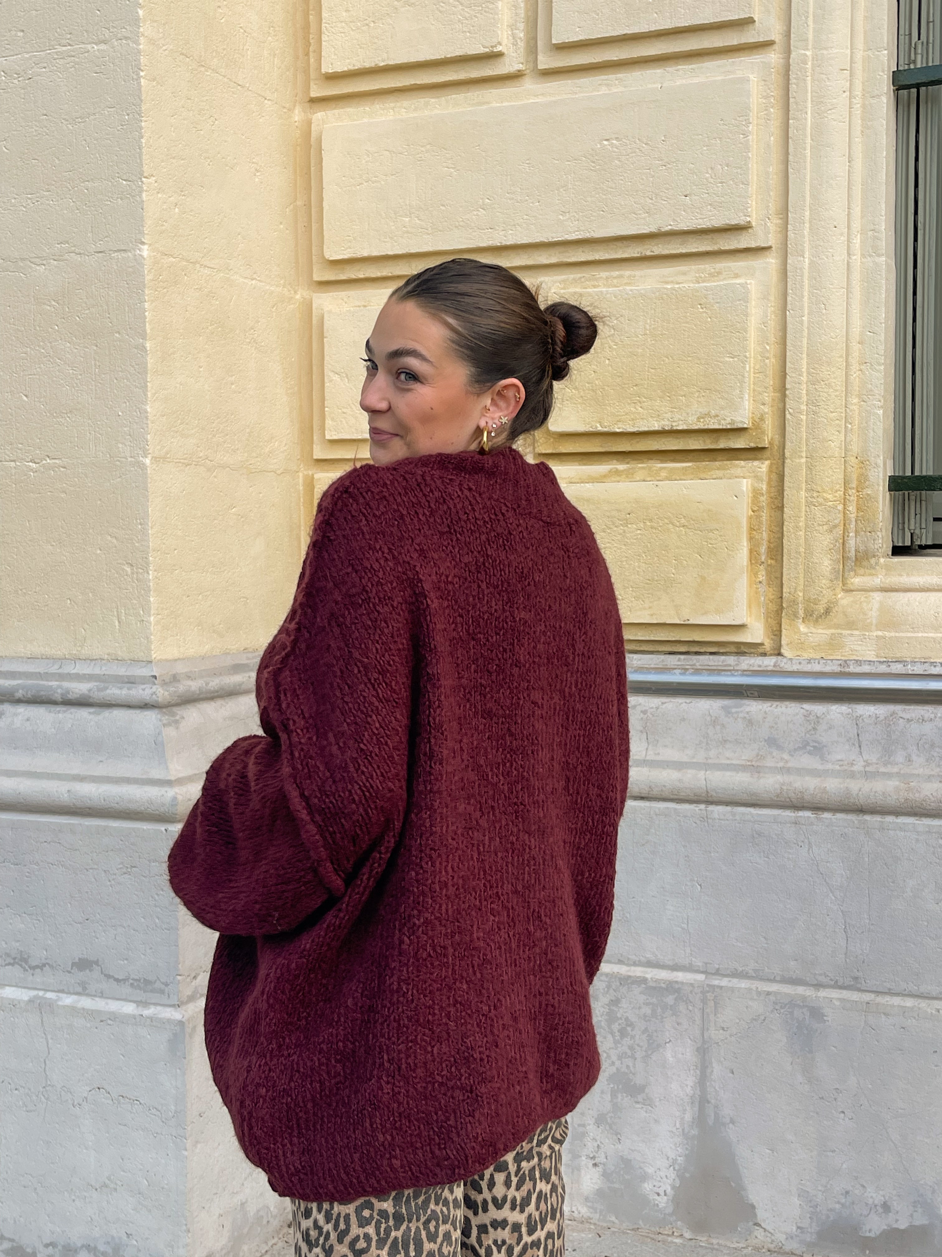 Talaia Bijoux Pull Lou bordeaux Bijoux