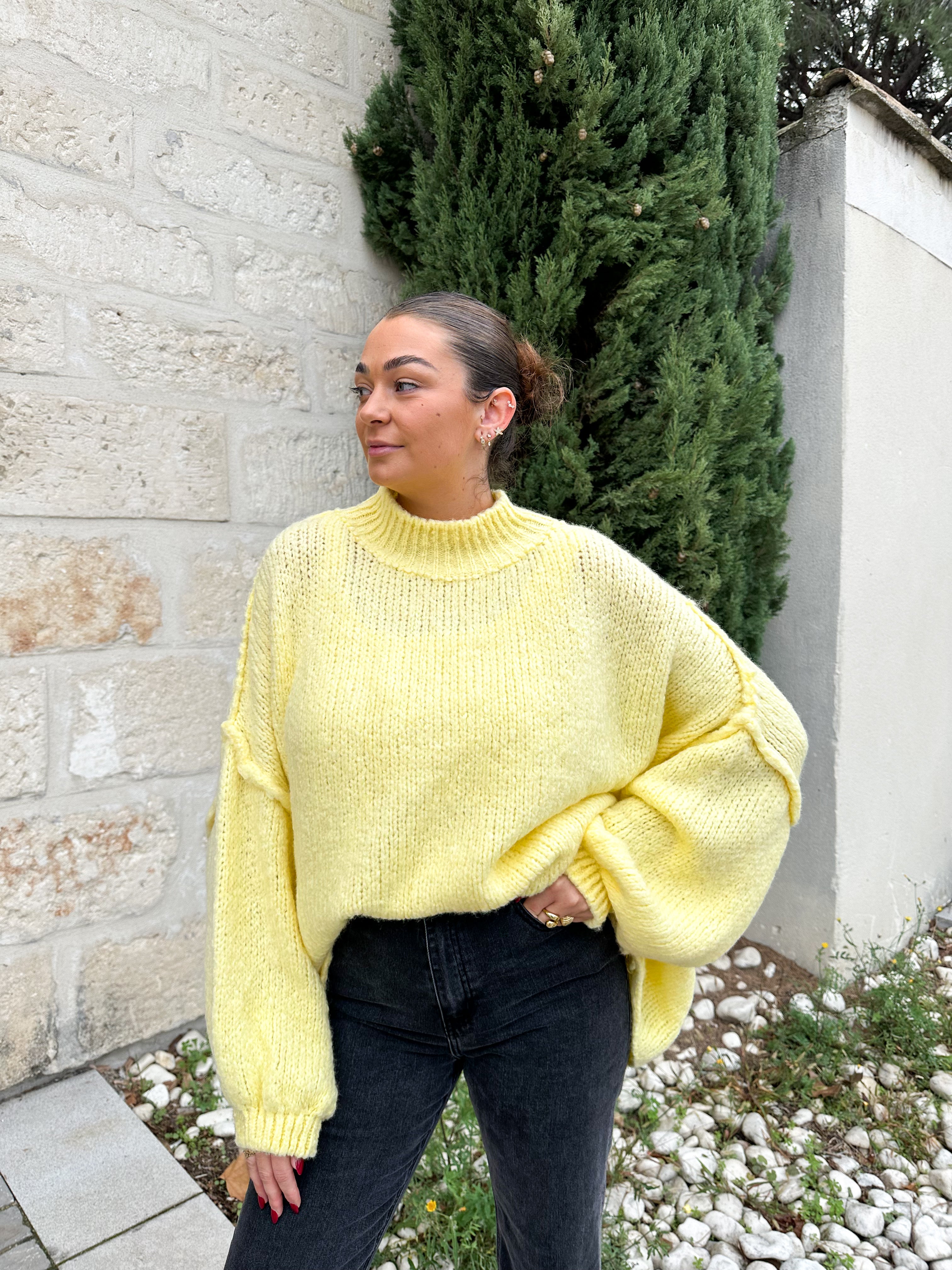 Talaia Bijoux Pull Lou jaune Bijoux