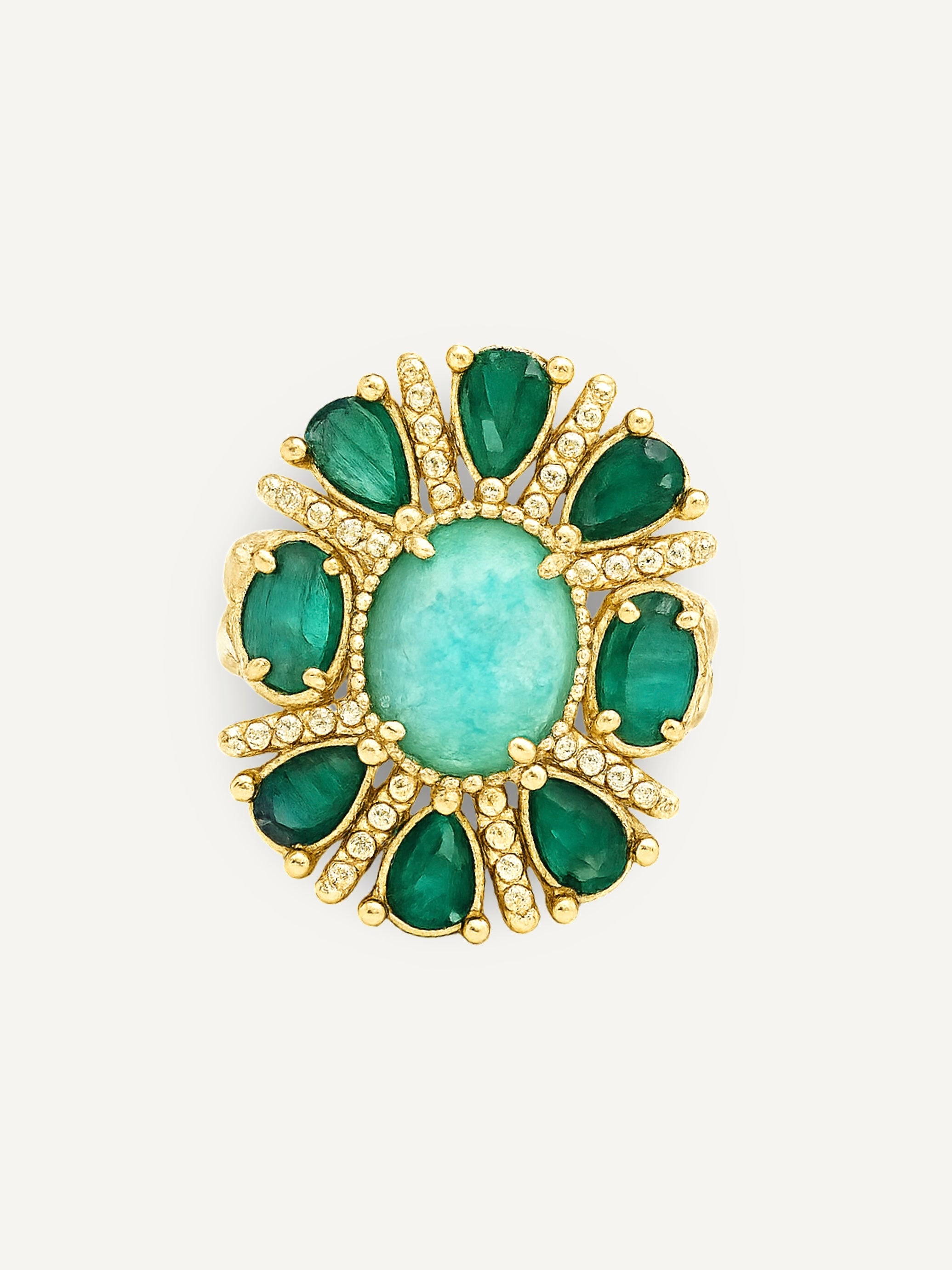 Talaia Bijoux Bagues Bague Amélie Verte Bijoux