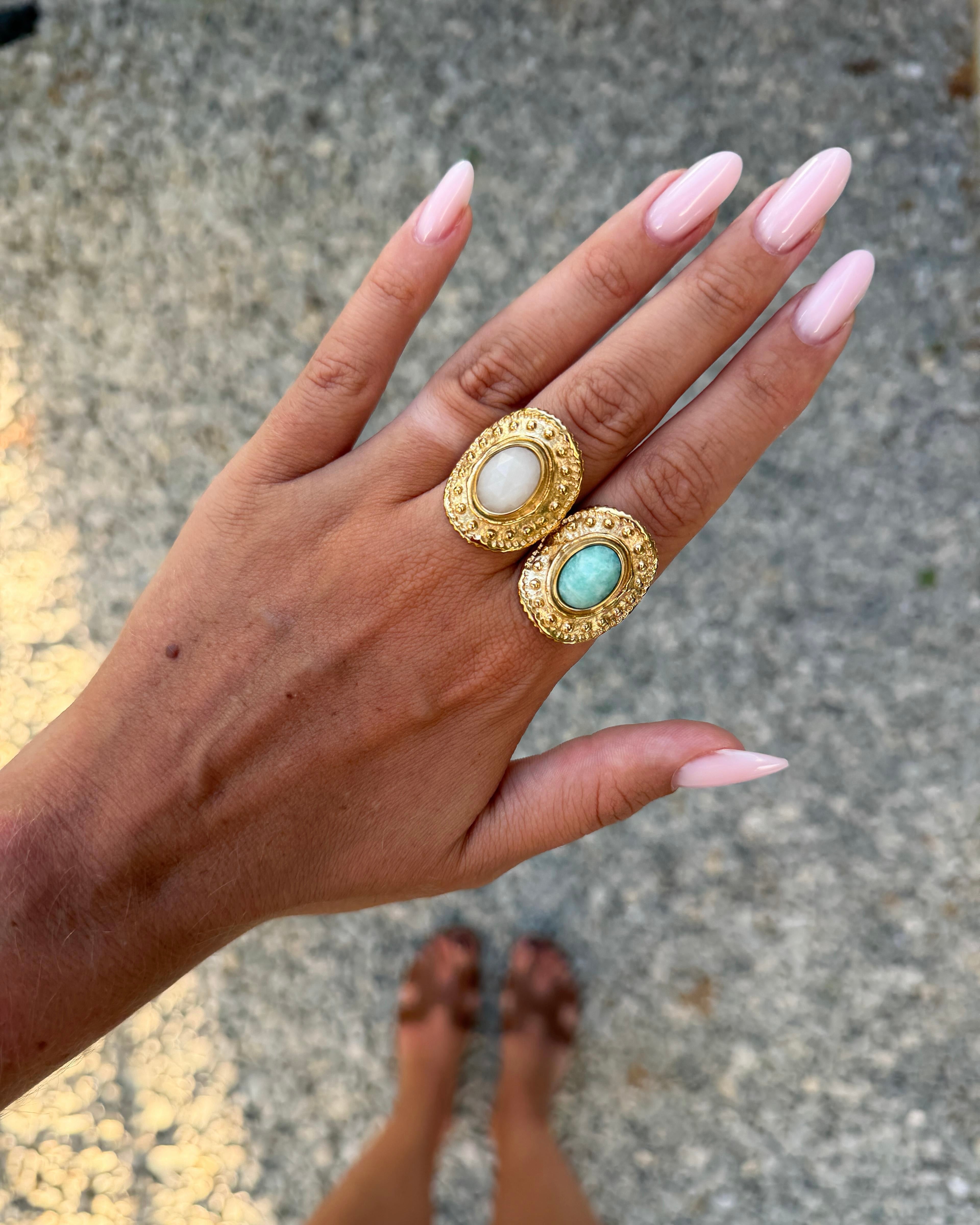 Talaia Bijoux Bagues Bague Loriana Blanche Bijoux