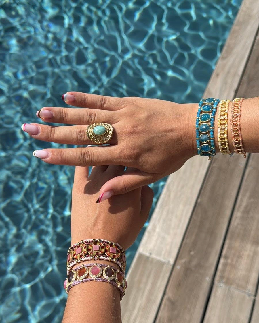 Talaia Bijoux Bagues Bague Loriana Bleue Bijoux