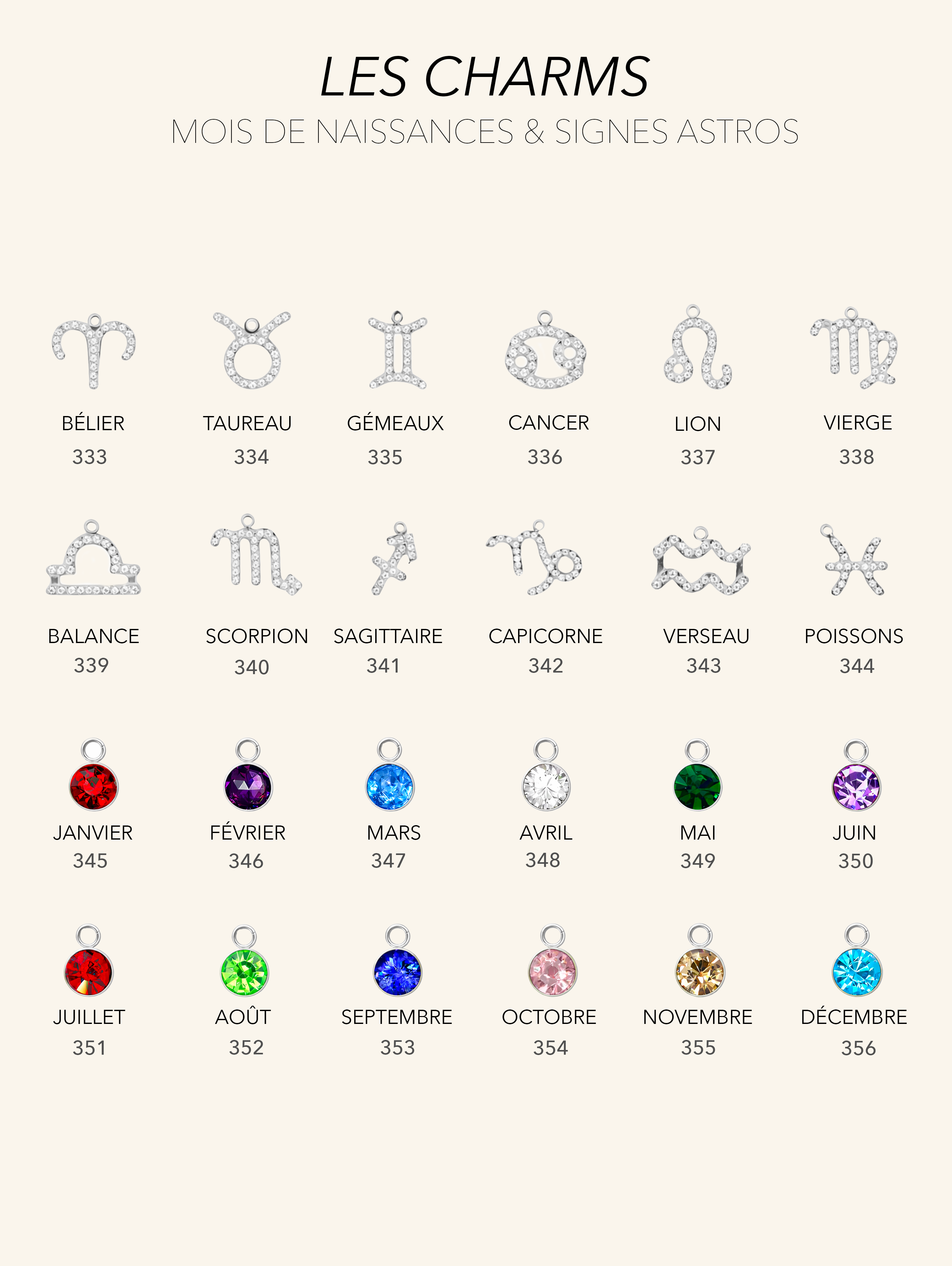 Talaia Bijoux Charms seul Bijoux