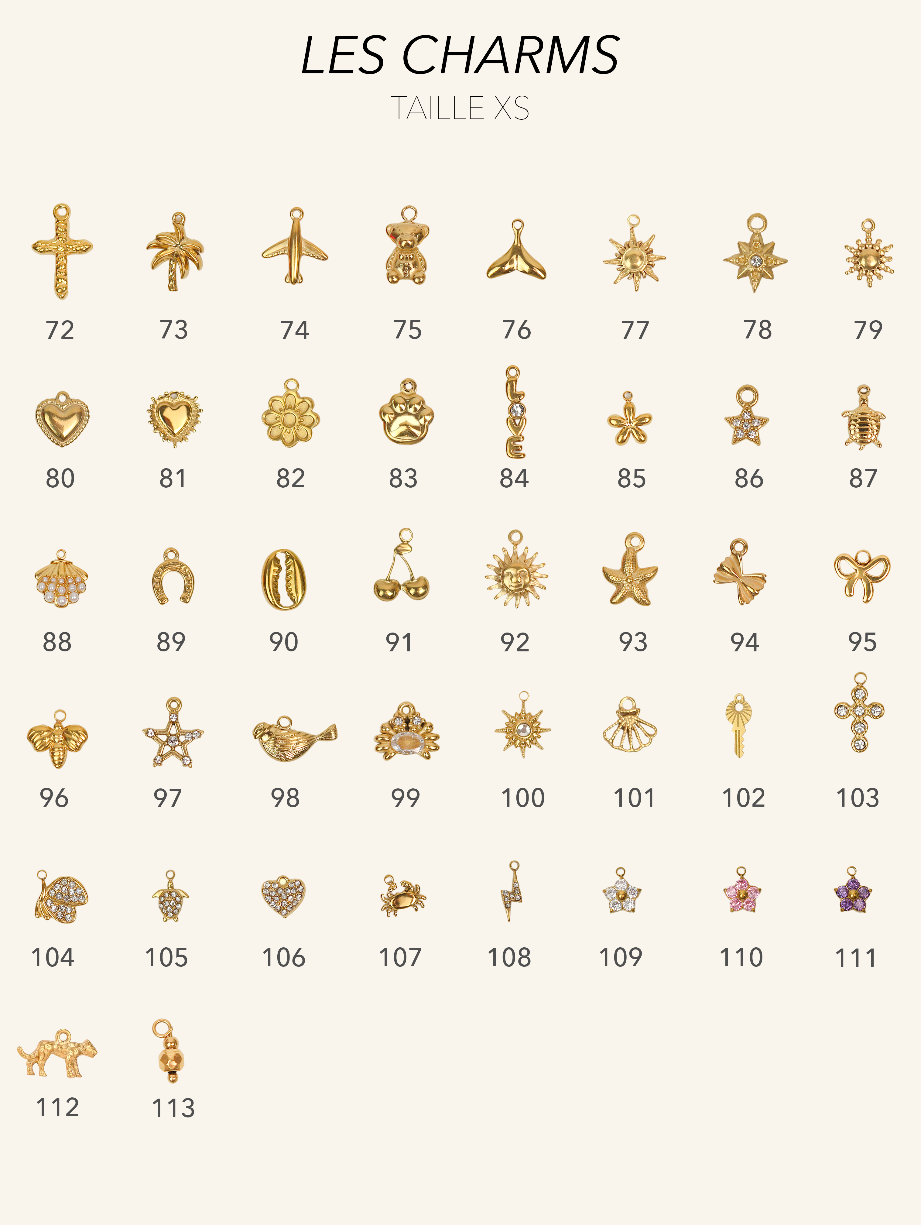 Talaia Bijoux Charms seul Bijoux