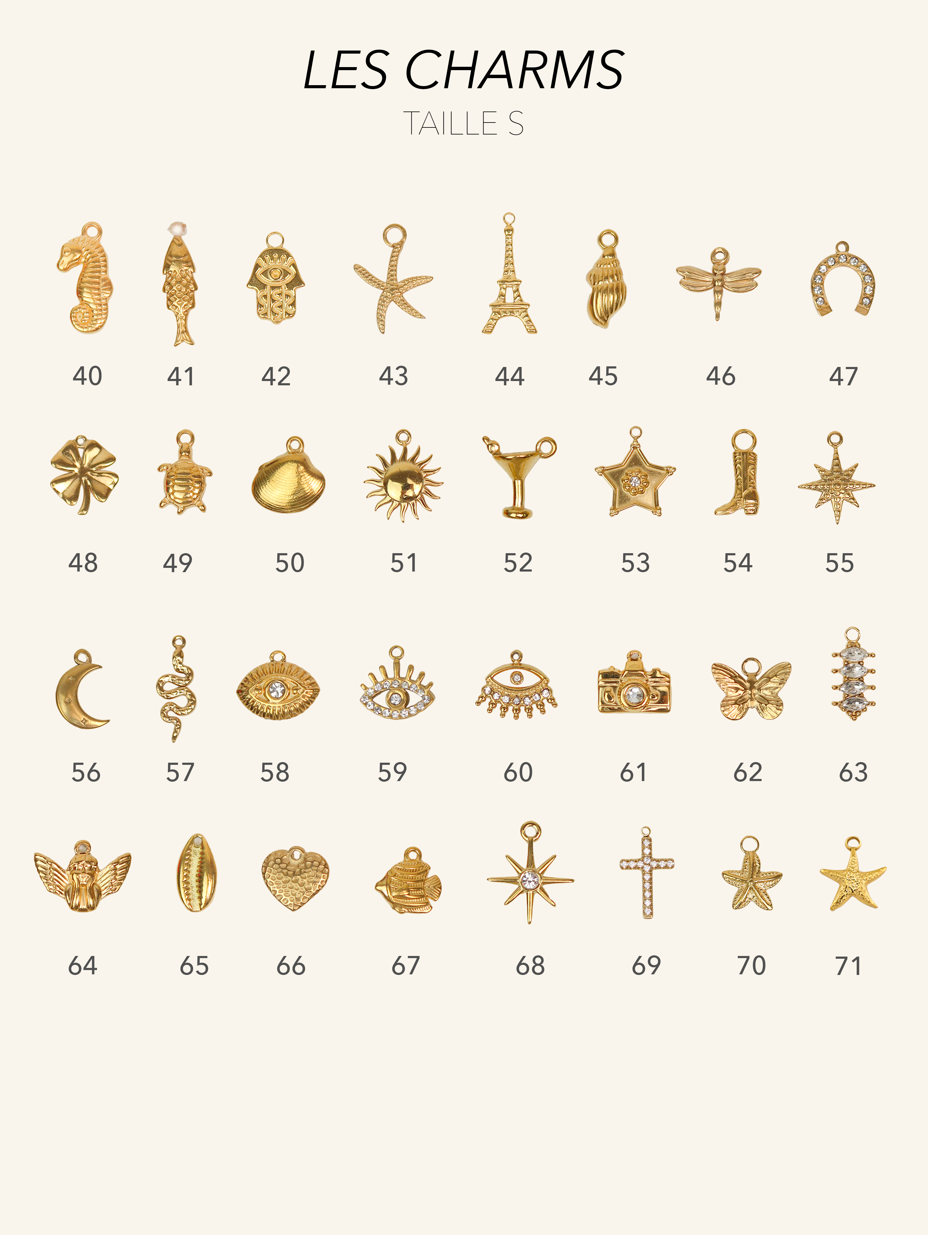 Talaia Bijoux Charms seul Bijoux