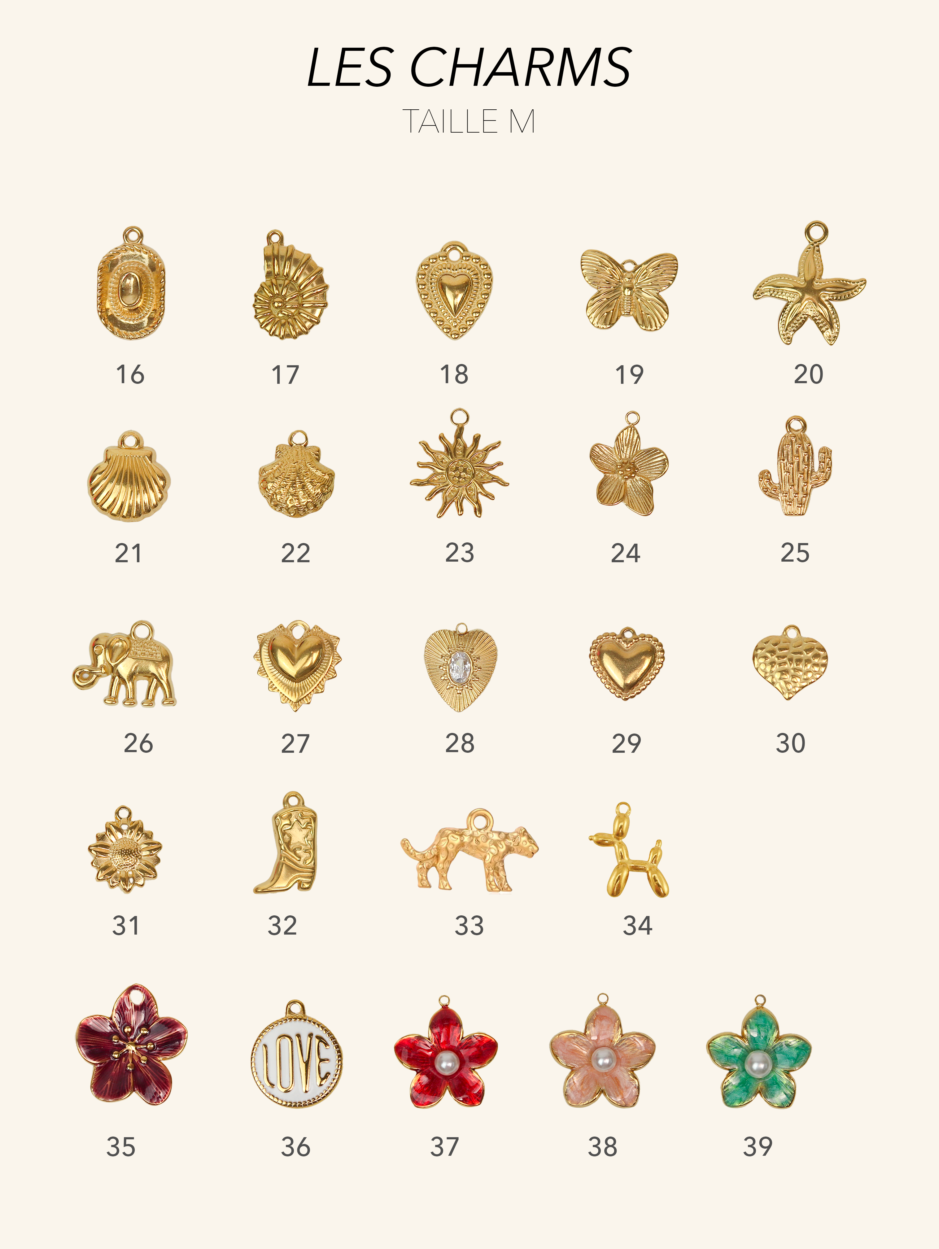 Talaia Bijoux Charms seul Bijoux