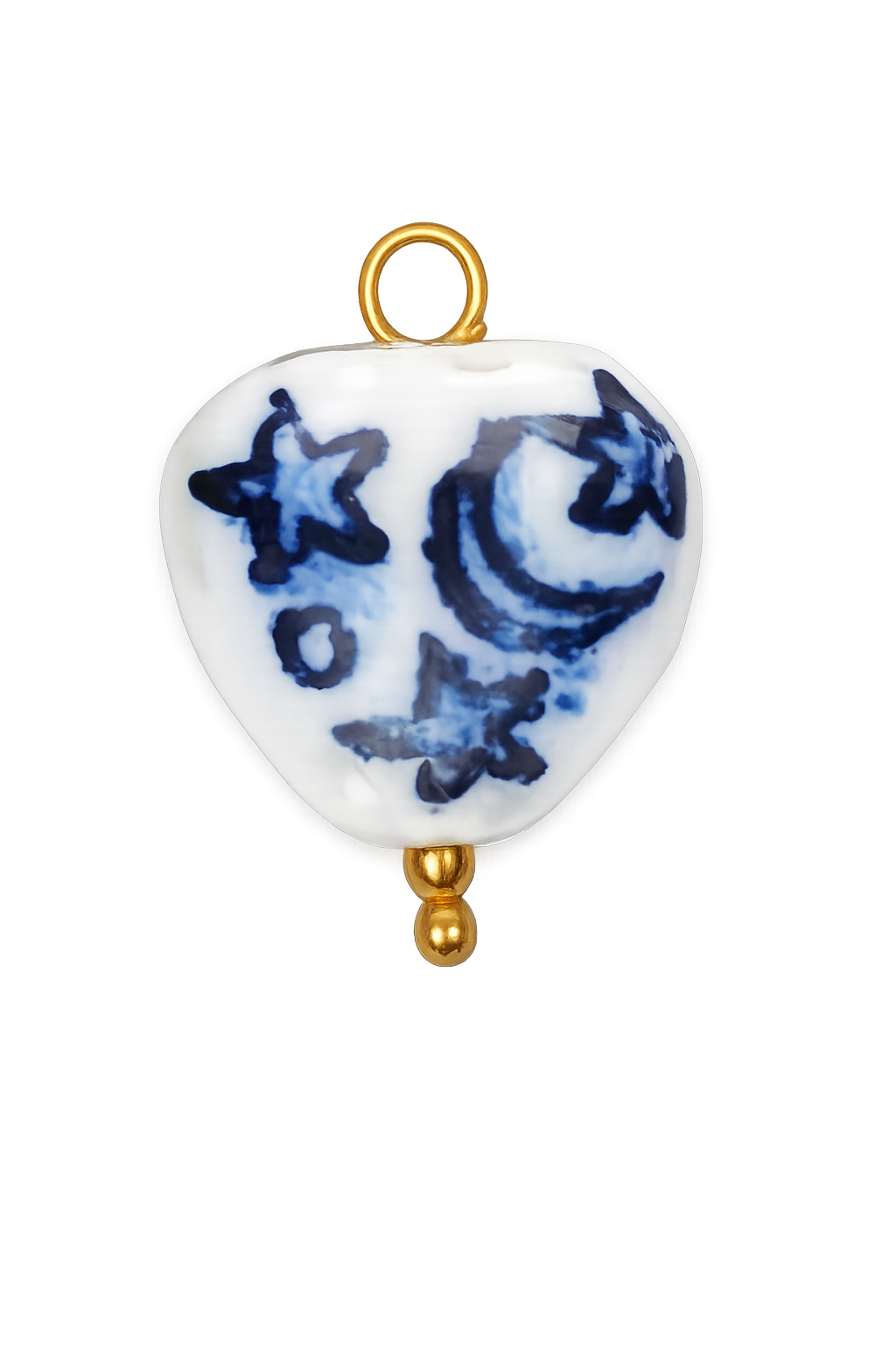 Talaia Bijoux Coeur blanc/bleu M Bijoux