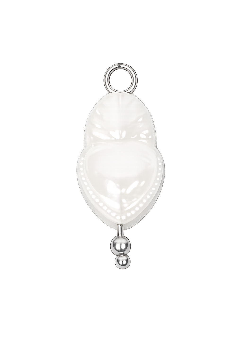 Talaia Bijoux Coeur sacré blanc M Bijoux