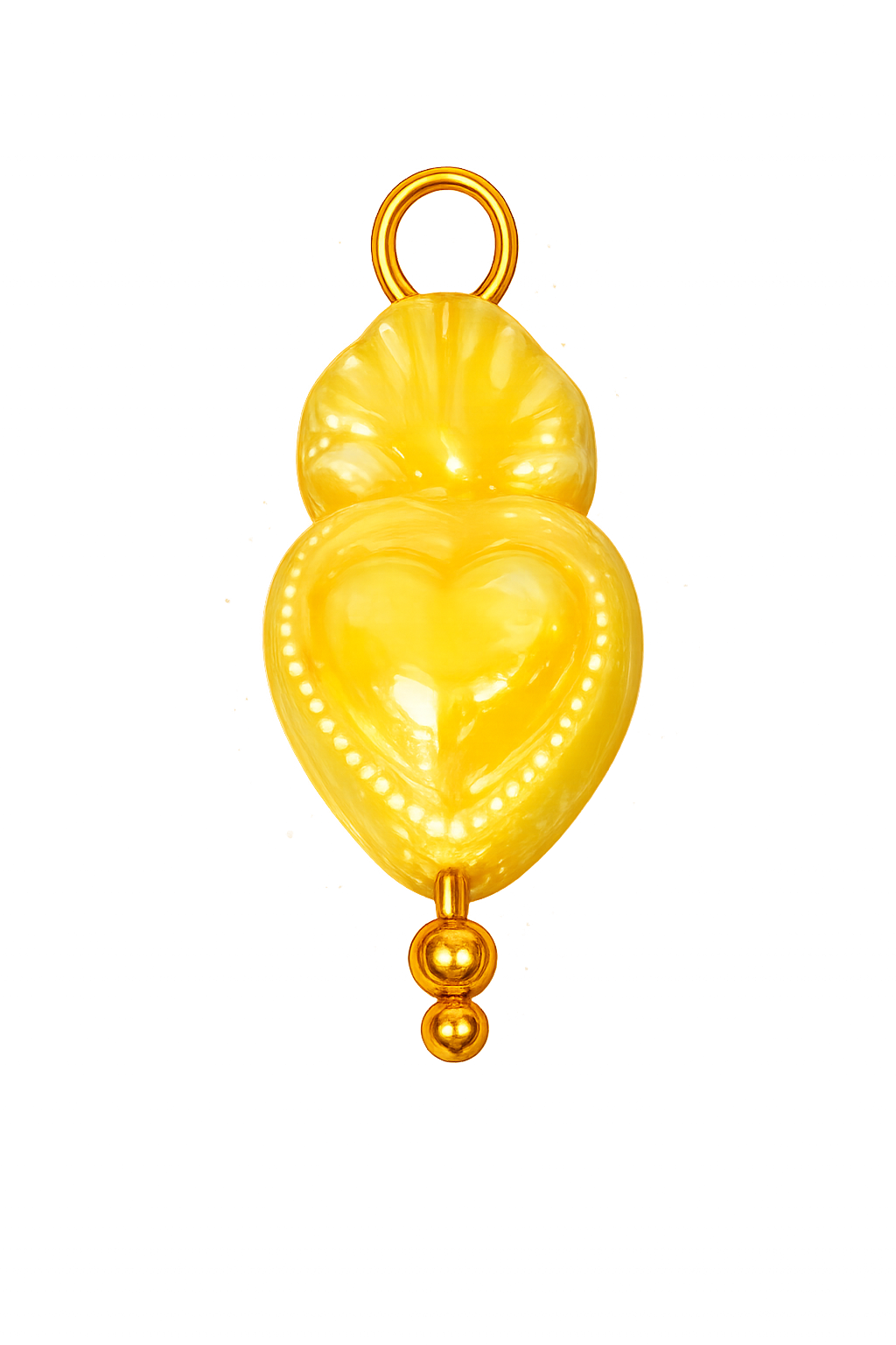 Talaia Bijoux Coeur sacré jaune M Bijoux