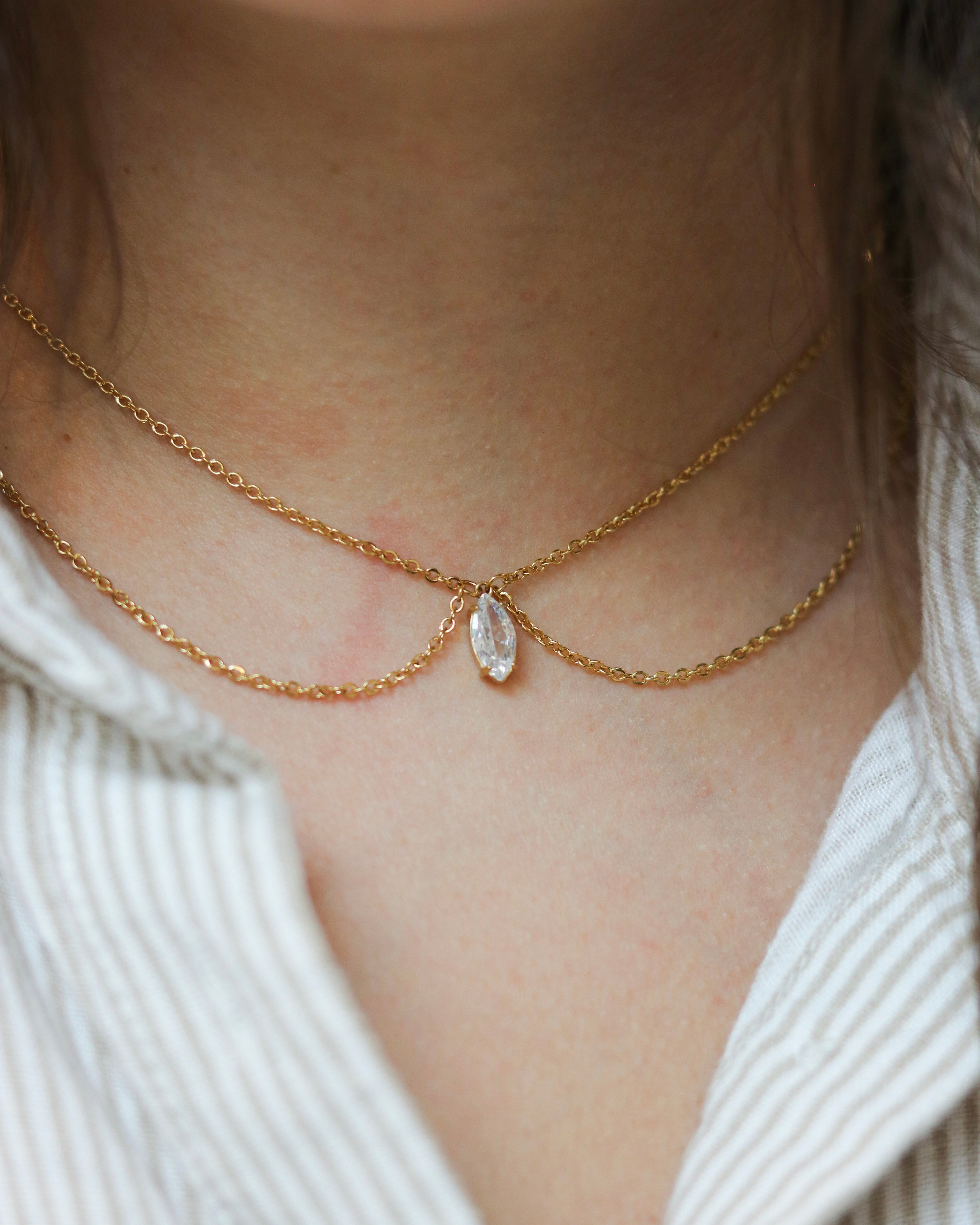 Talaia Bijoux Colliers Collier création ovale Bijoux