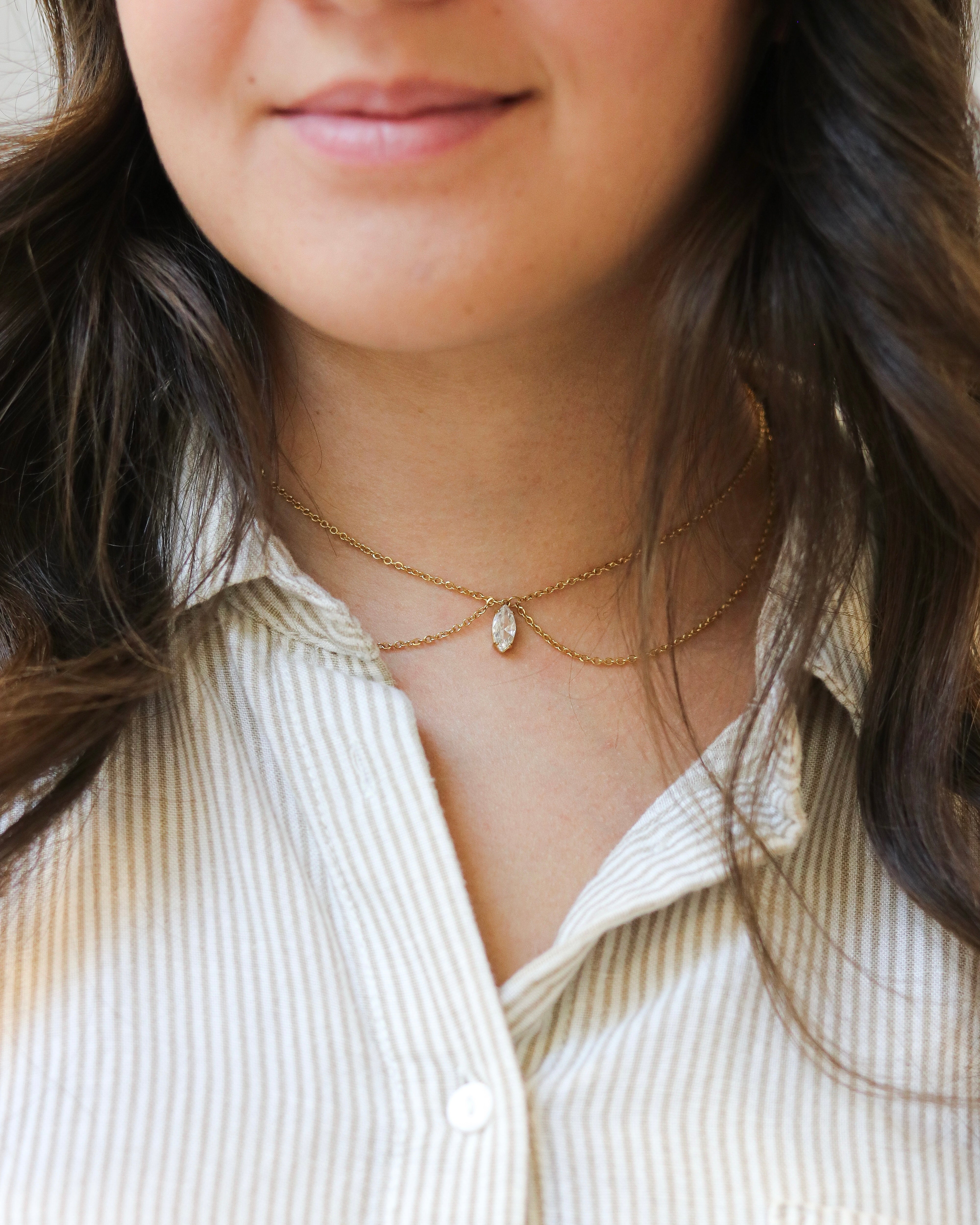 Talaia Bijoux Colliers Collier création ovale Bijoux