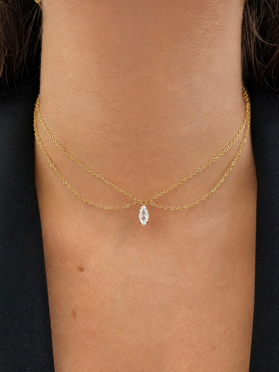 Talaia Bijoux Colliers Collier création ovale Bijoux