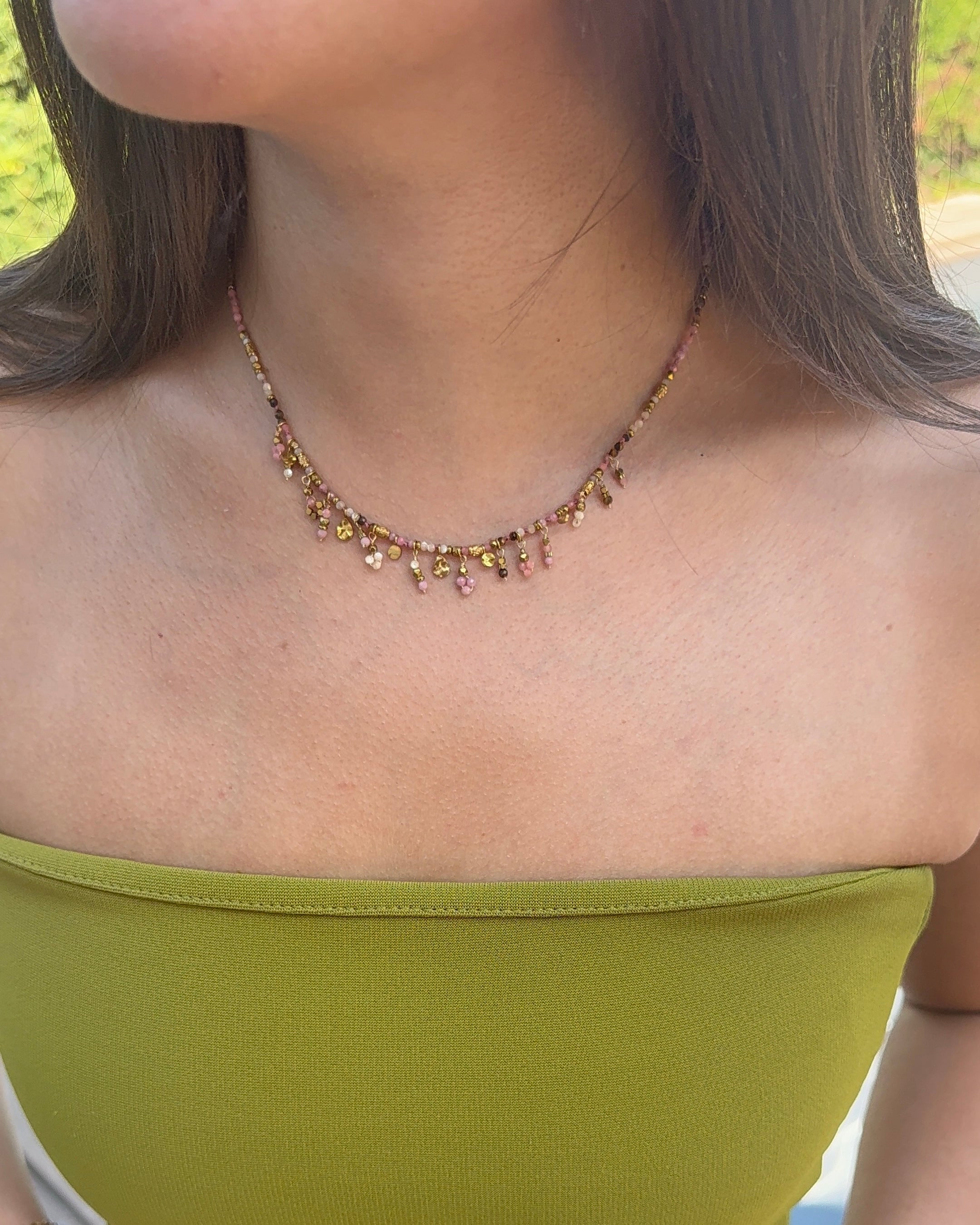 Talaia Bijoux Colliers Collier Isis Rose Bijoux