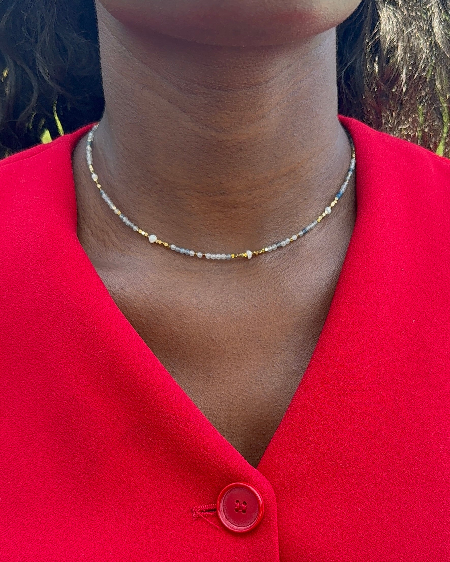 Talaia Bijoux Colliers Collier Lilou bleu Bijoux