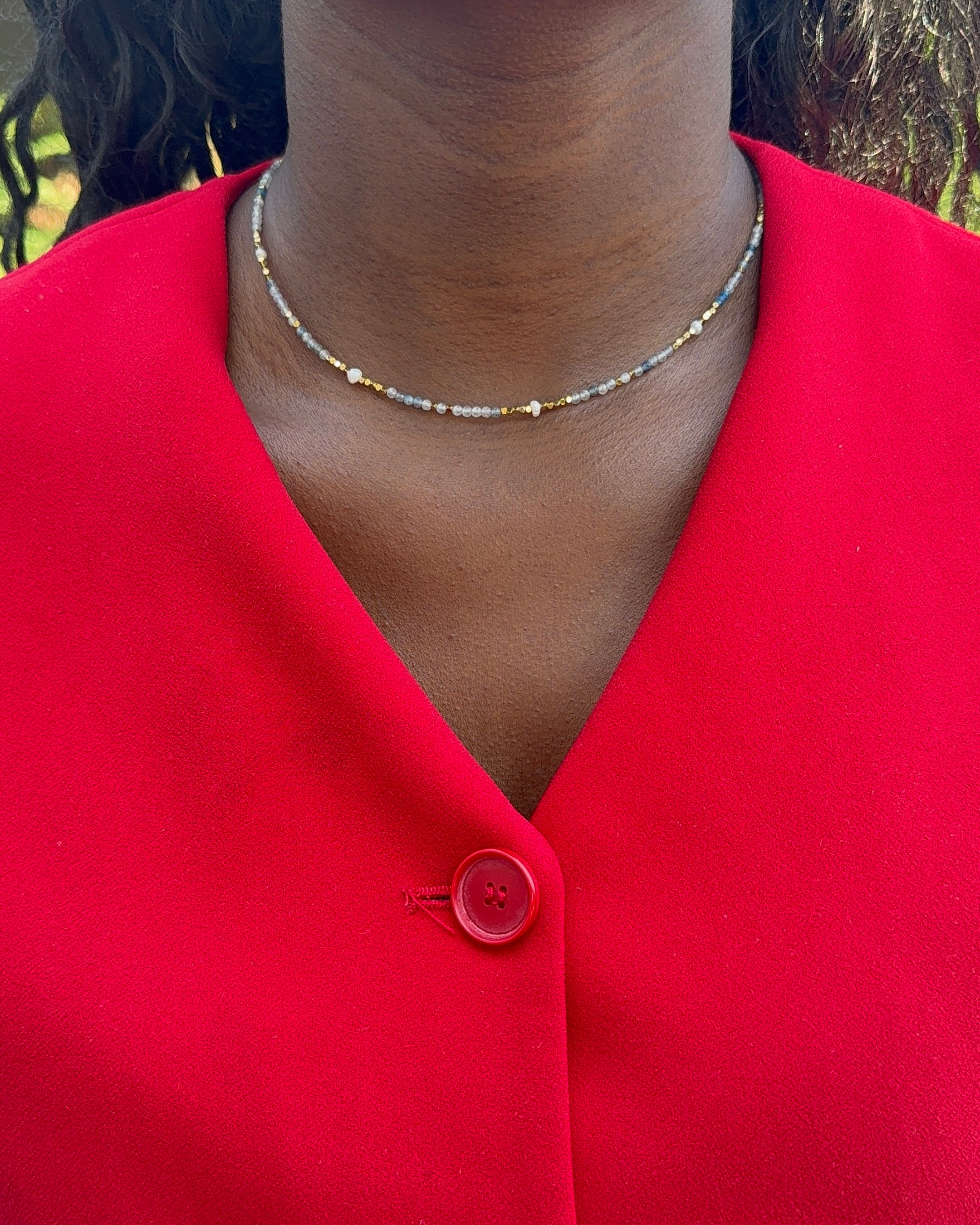 Talaia Bijoux Colliers Collier Lilou bleu Bijoux