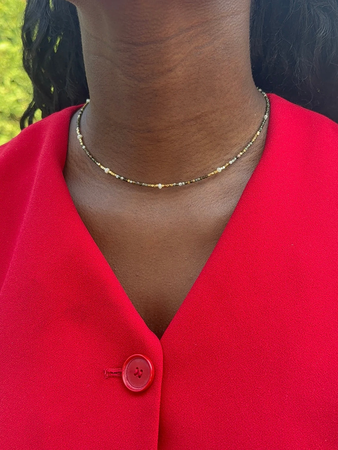 Talaia Bijoux Colliers Collier Lilou vert Bijoux