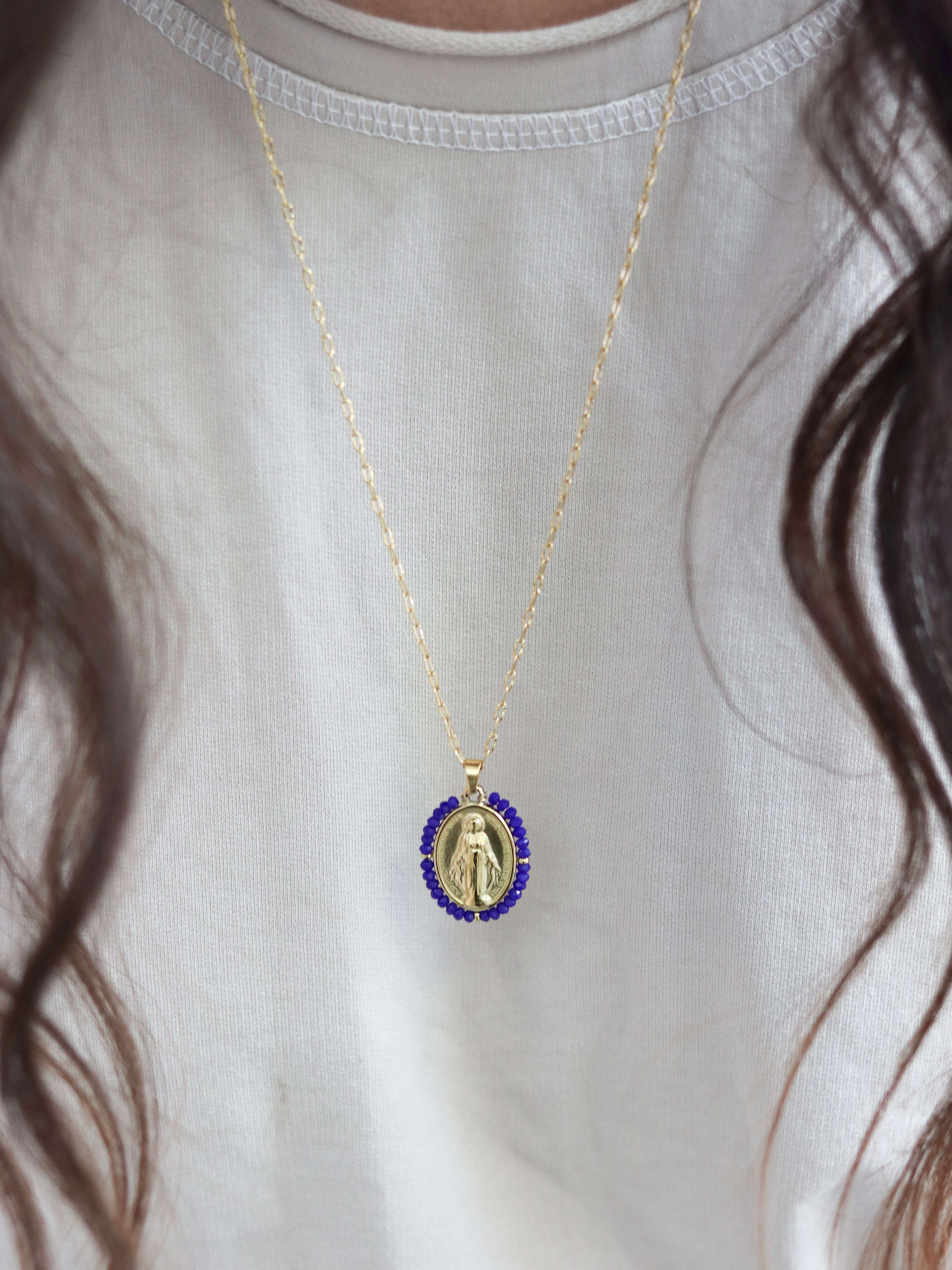 Talaia Bijoux Colliers Collier Madone Coloré Bijoux