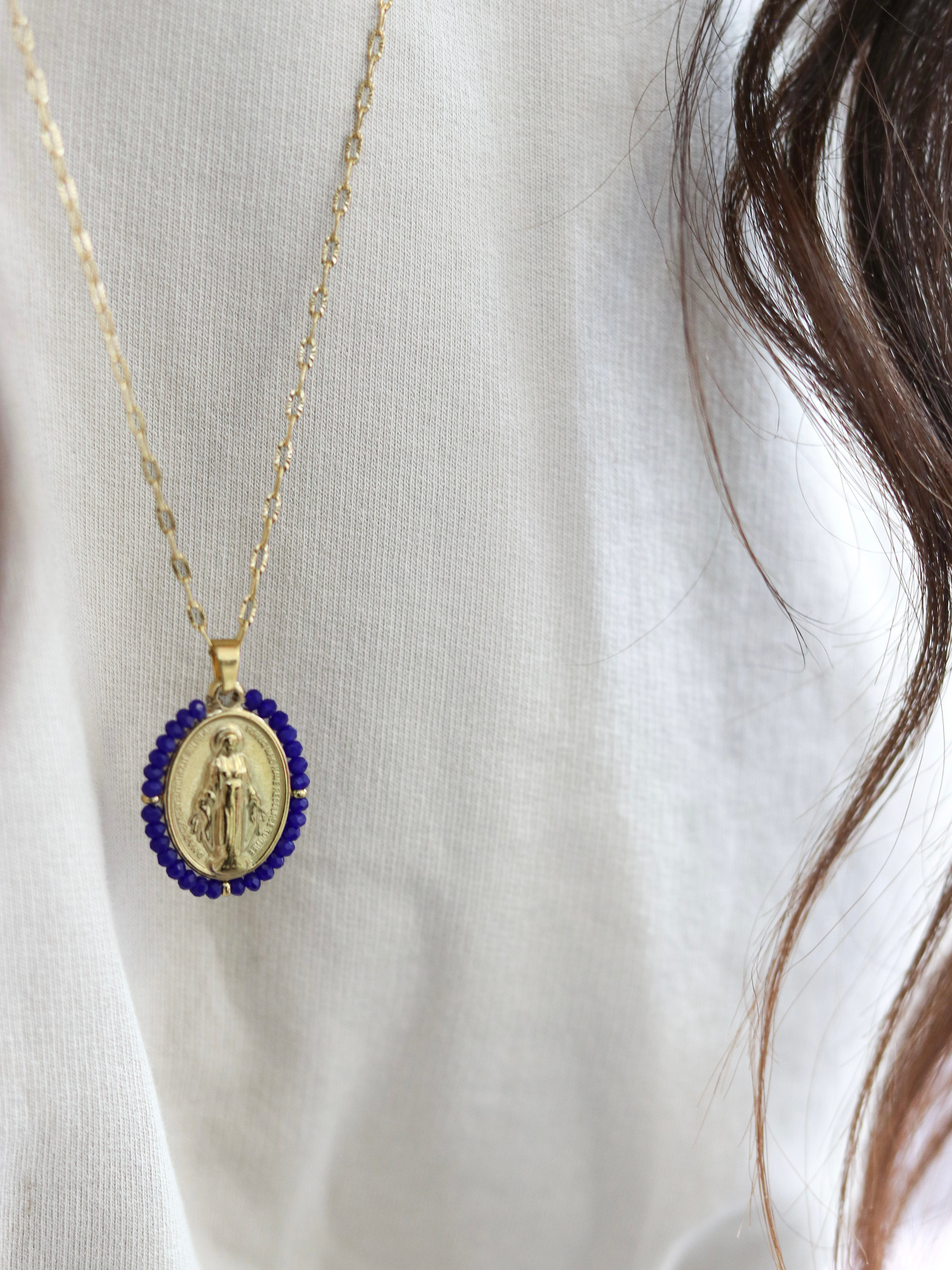 Talaia Bijoux Colliers Collier Madone Coloré Bijoux