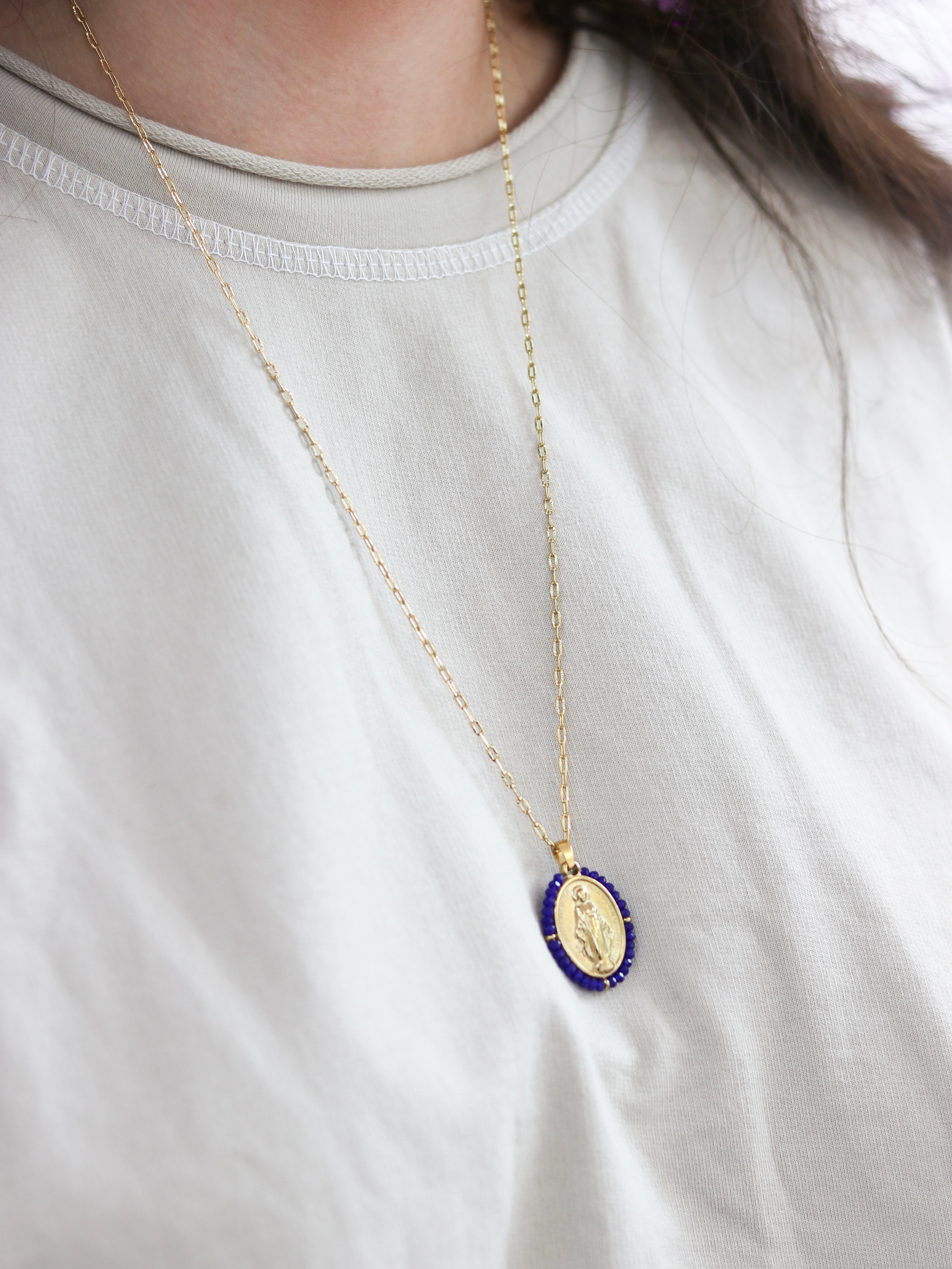 Talaia Bijoux Colliers Collier Madone Coloré Bijoux