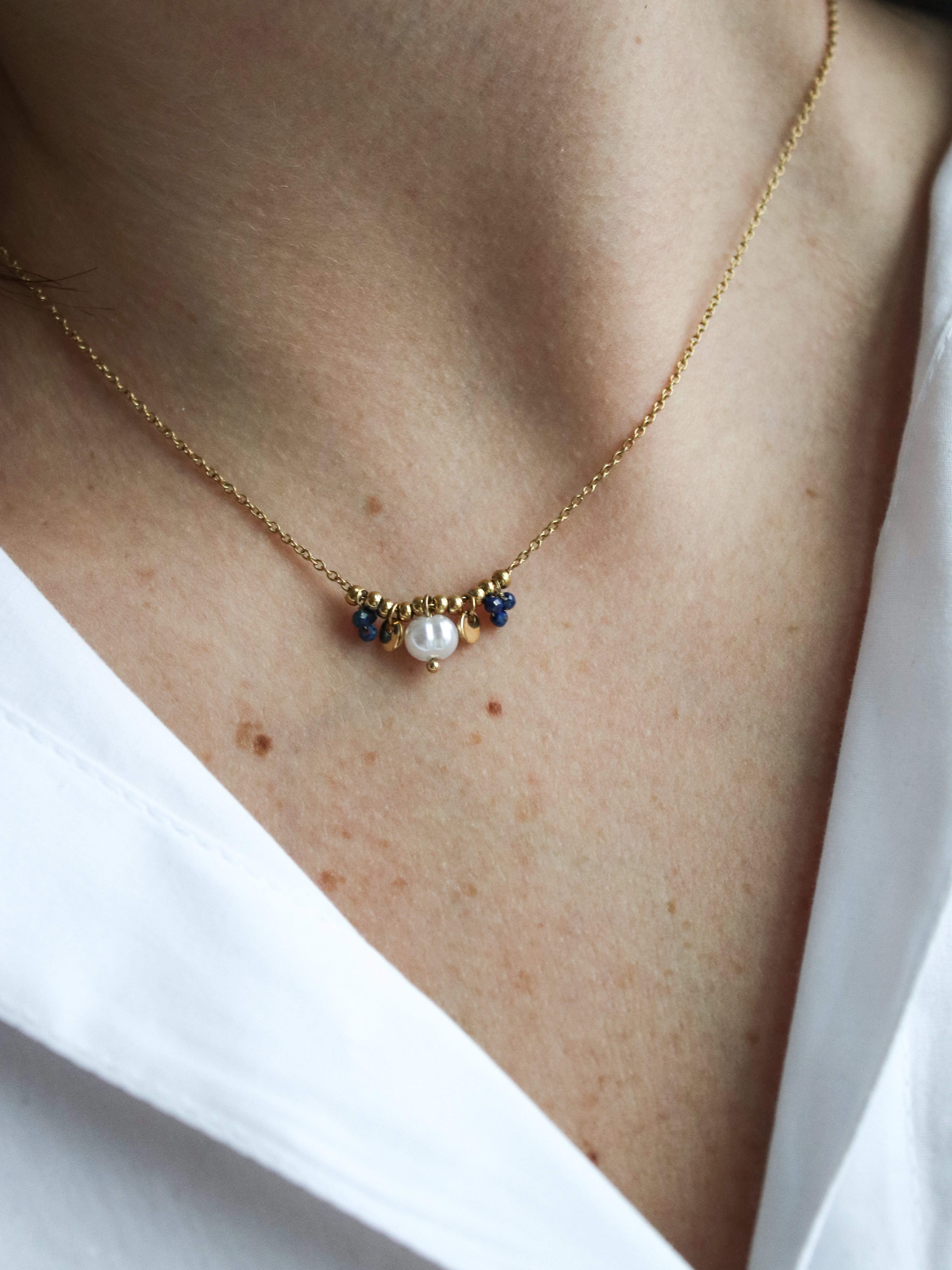 Talaia Bijoux Bracelets Collier Maya bleu Bijoux