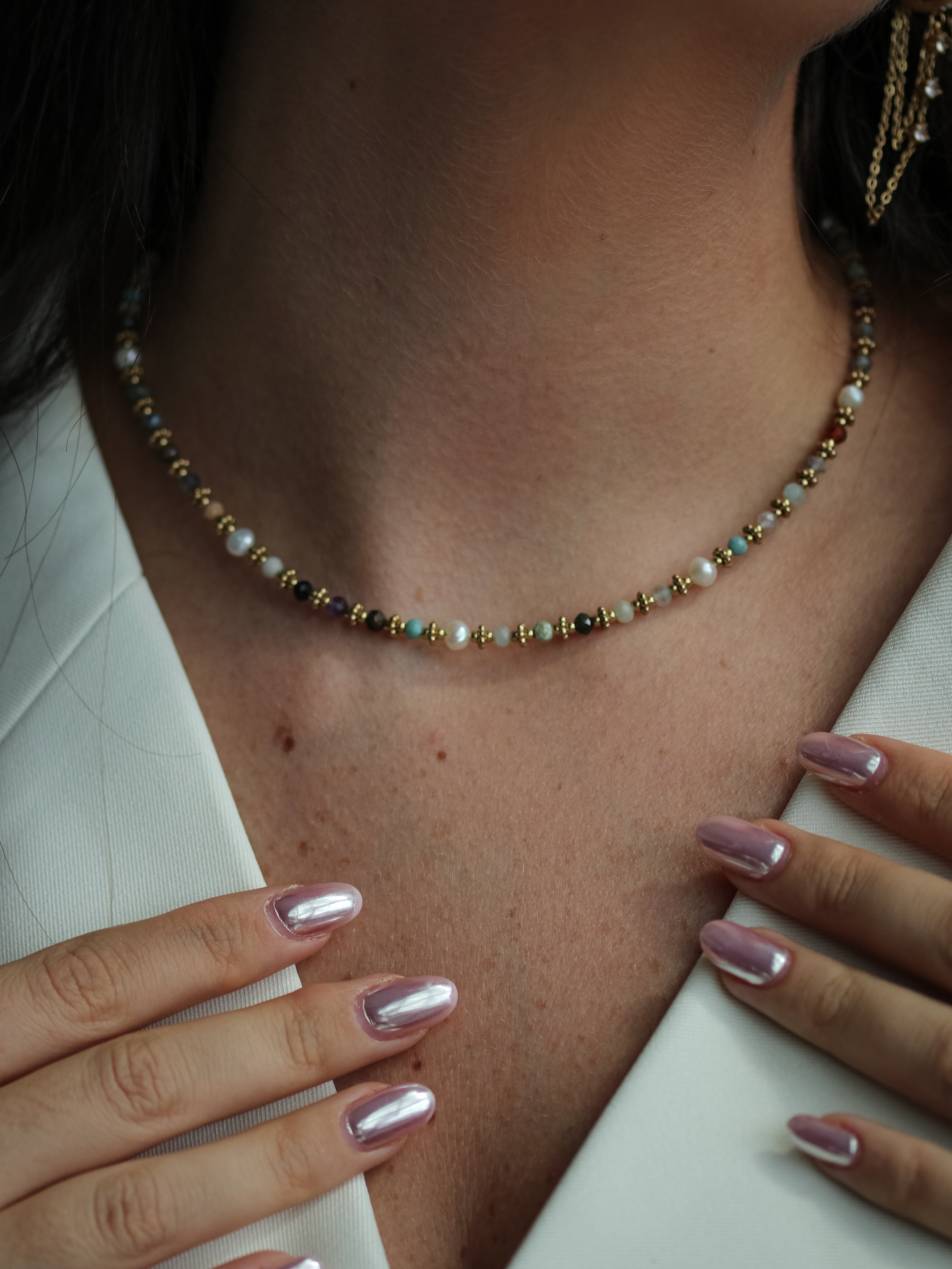 Talaia Bijoux Colliers Collier Noëlie Multicolore (7) Bijoux